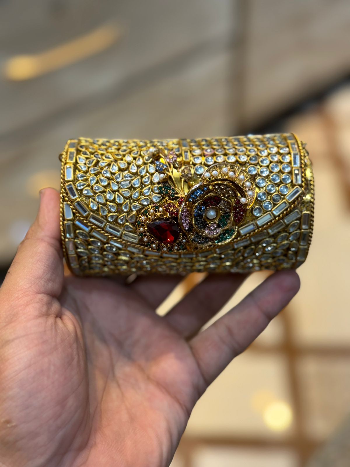 Turkish_Kundan Designer Clutch_New Design 15