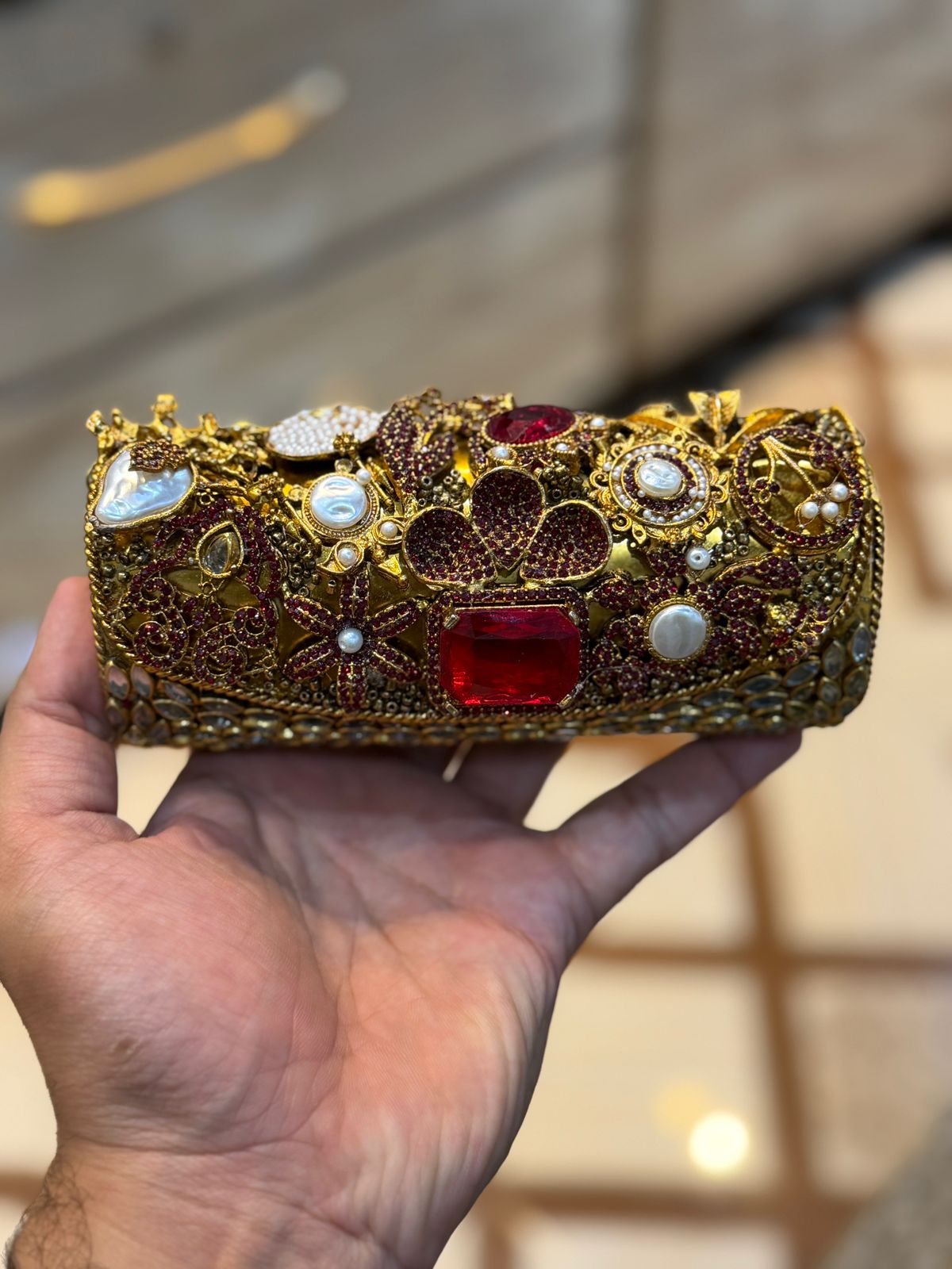 Turkish_Kundan Designer Large Dholki_New Design 19