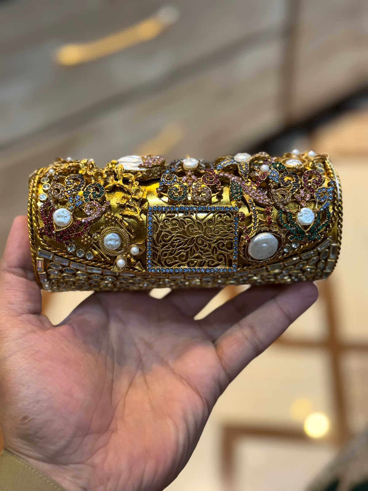 Turkish_Kundan Designer Large Dholki_New Design 32