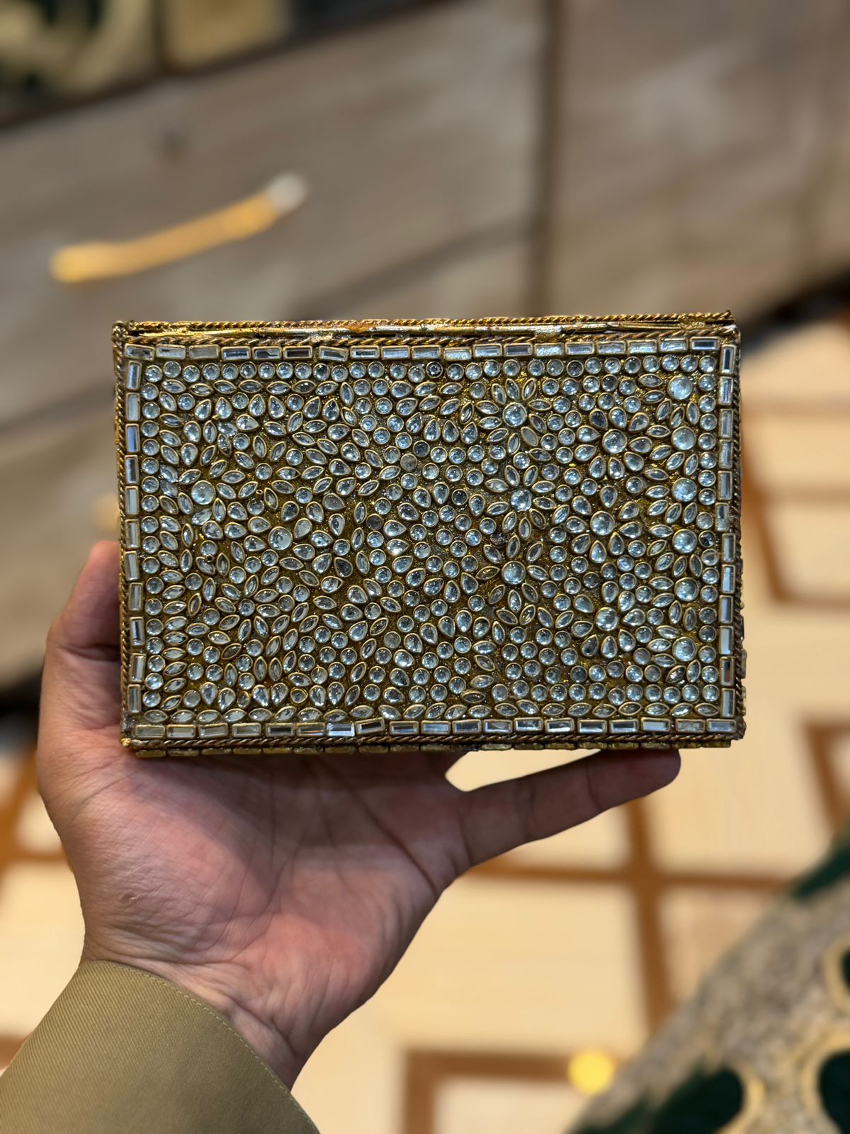 Turkish_Kundan Designer Clutch_New Design 6