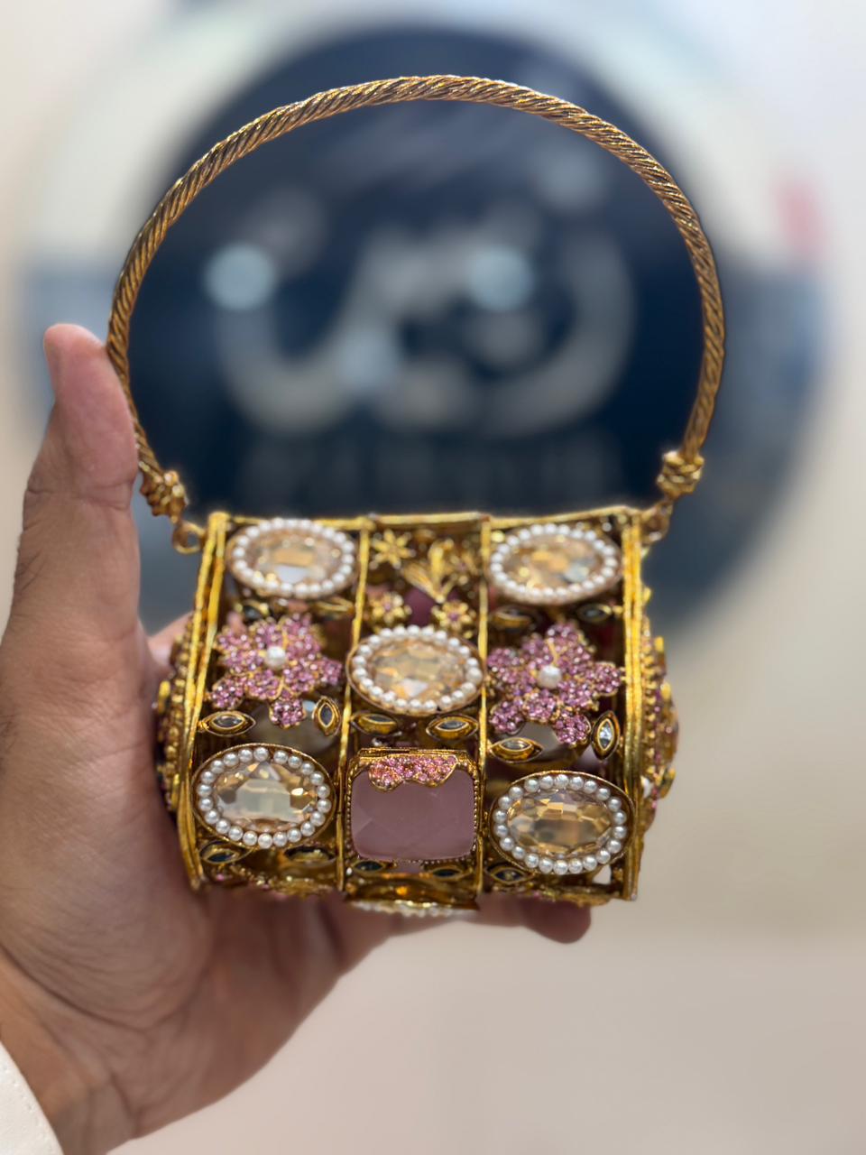 Stylish Turkish_Kundan Designer Clutch_New Design 1
