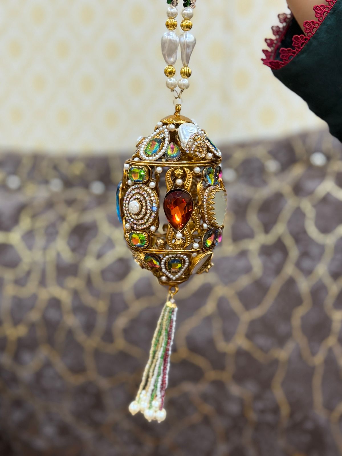 Stylish Turkish Kundan Dholki Clutch_New Arrival_Design 15