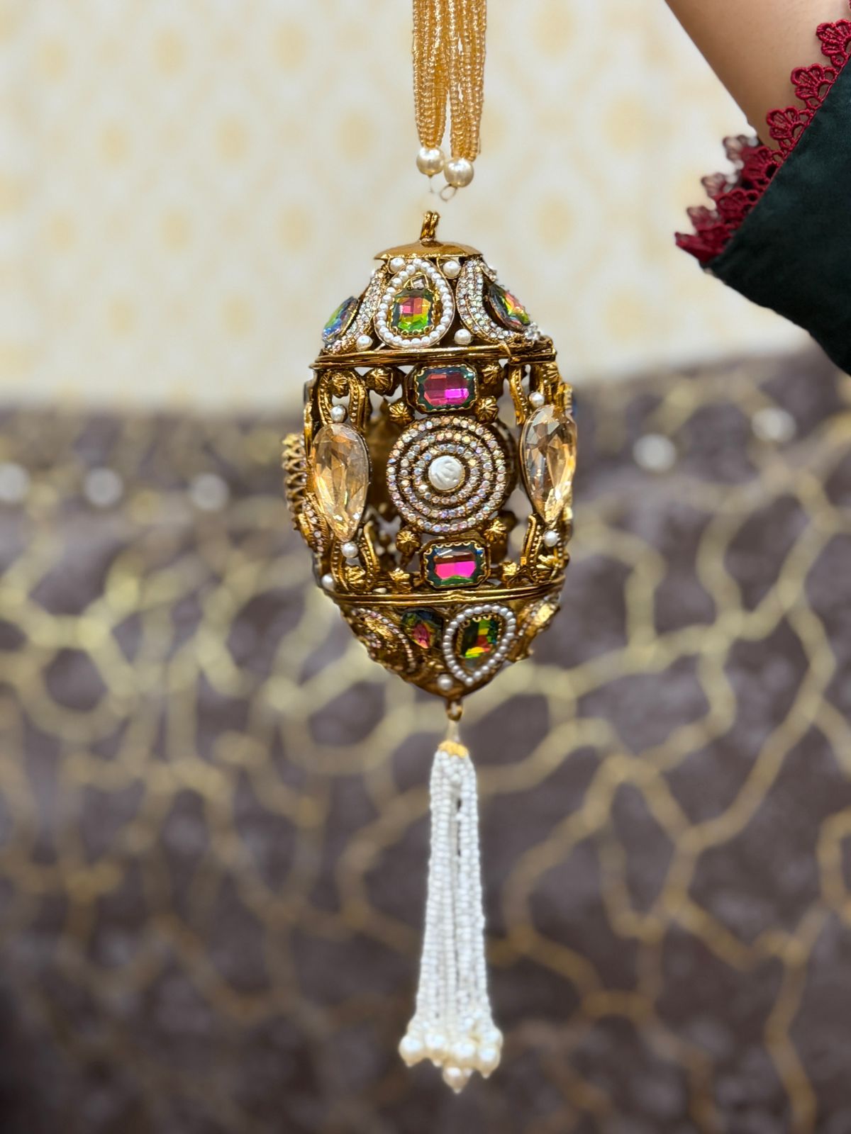 Stylish Turkish Kundan Dholki Clutch_New Arrival_Design 17