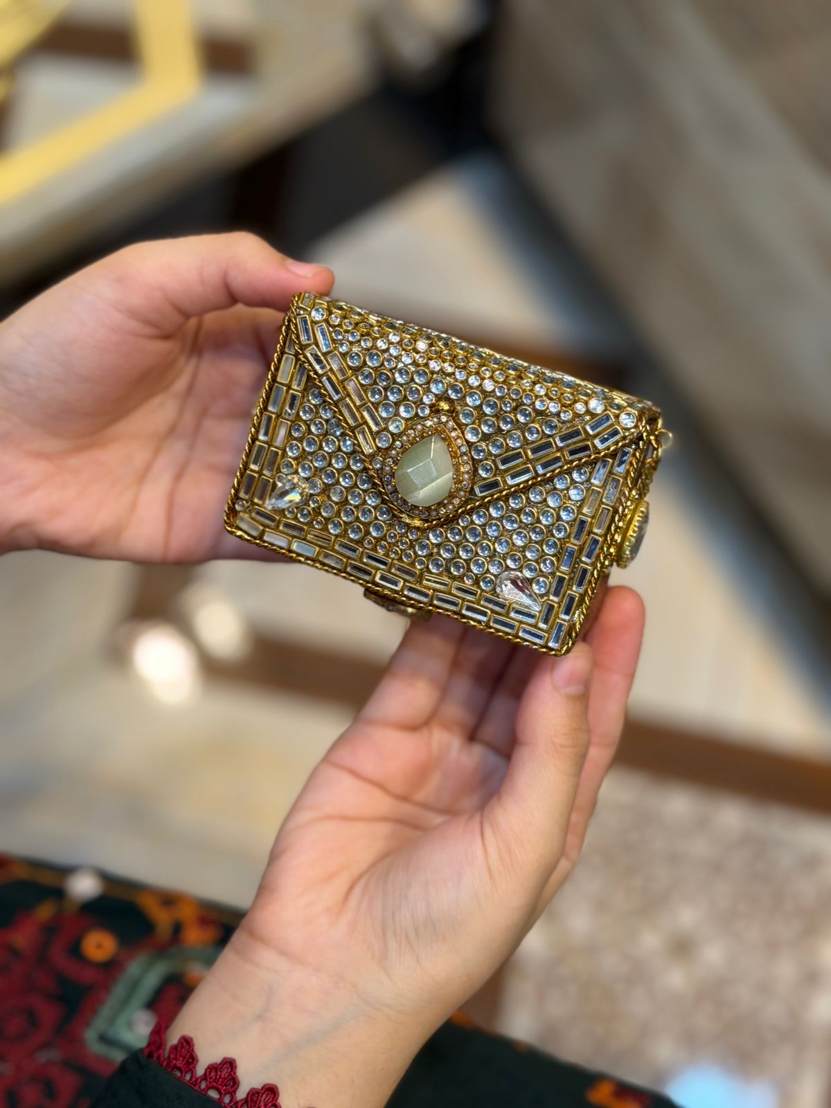 Stylish Turkish Kundan Clutch_New Arrival_Design 22