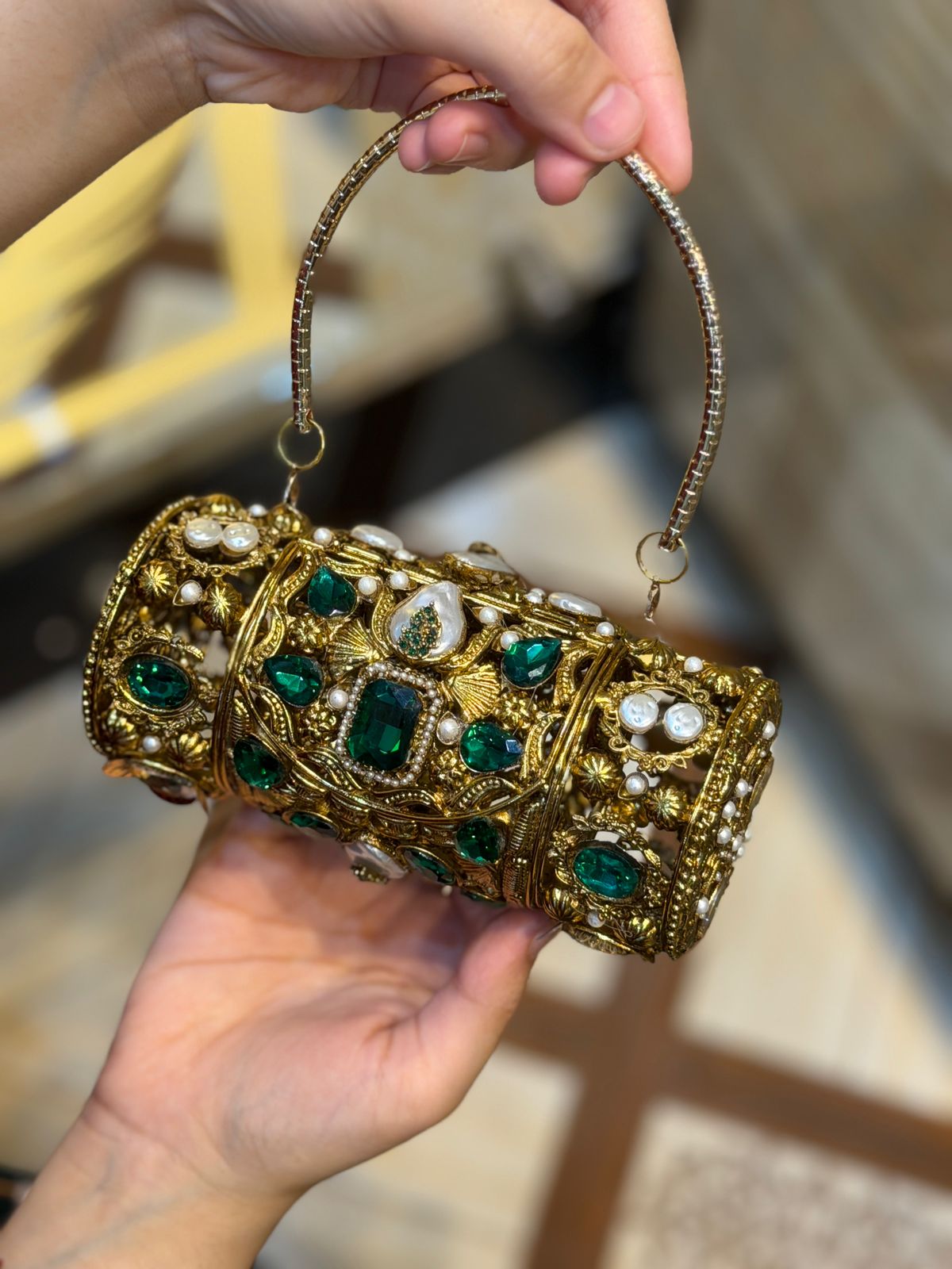 Stylish Turkish Kundan Large Dholki_New Arrival_Design 3
