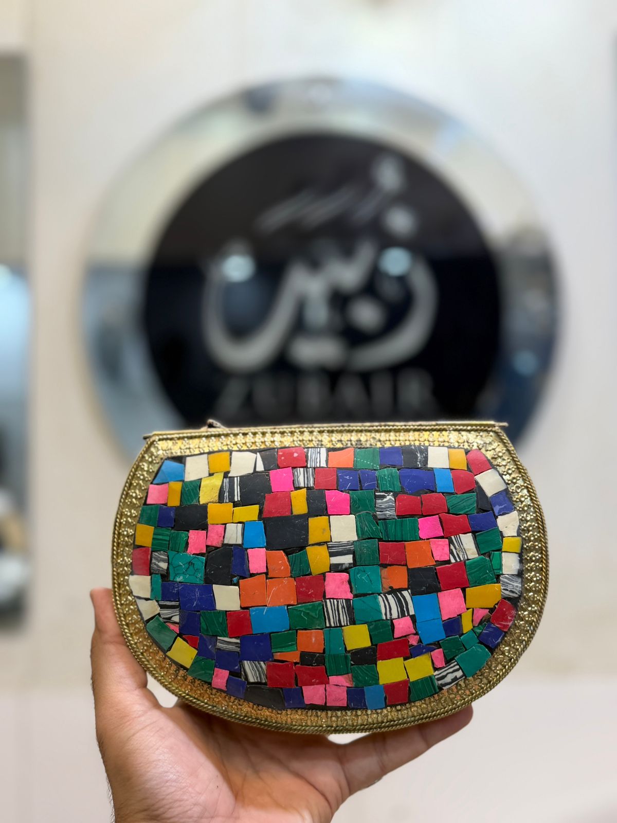 Afghani Indian Metal Clutch_Design 2