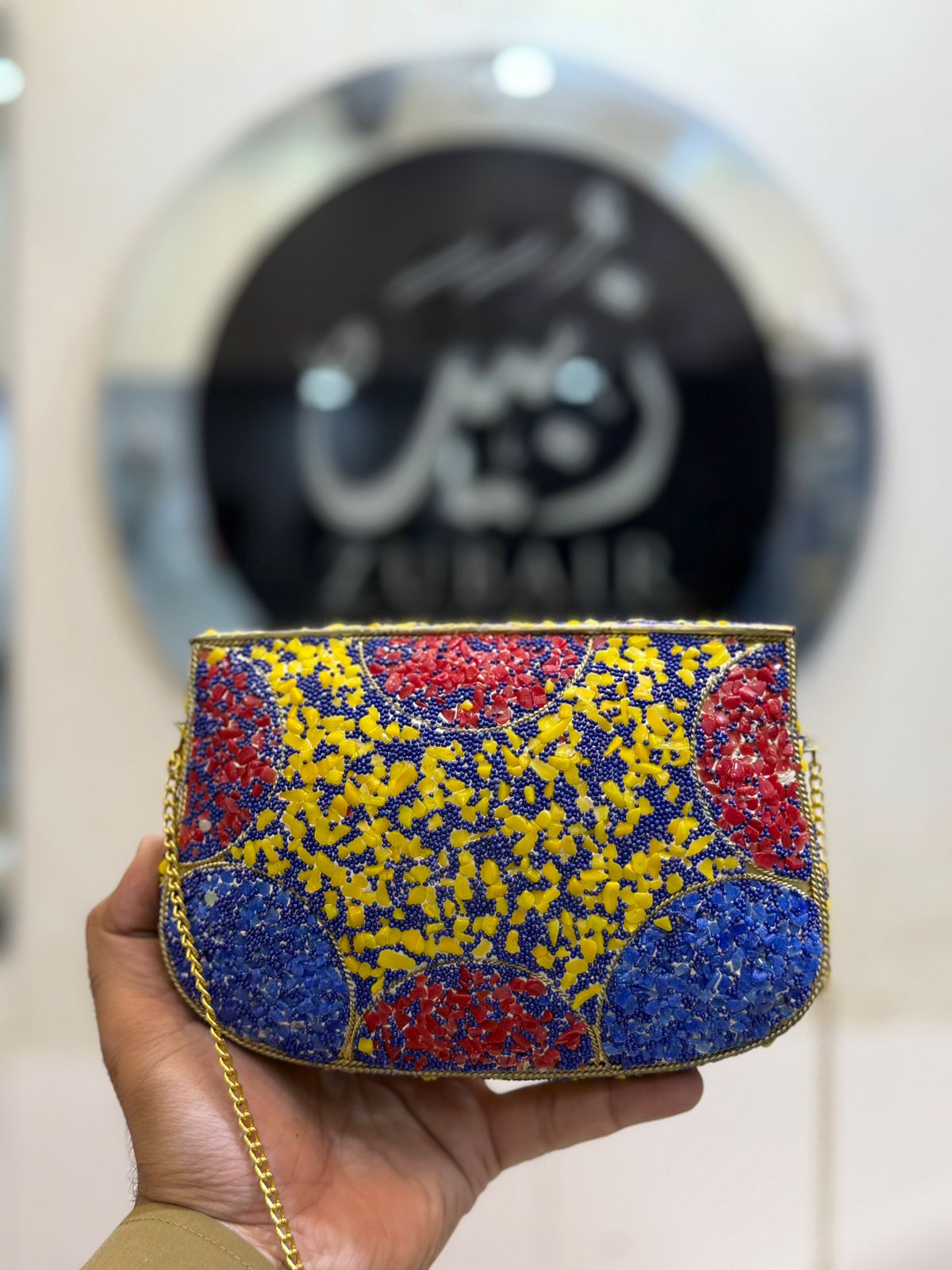 Afghani Indian Metal Clutch_Design 6