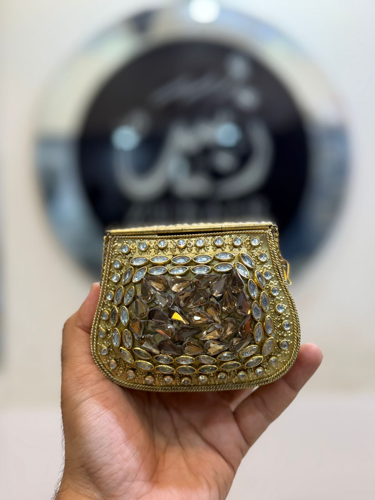 Handmade Kundan Designer Small Clutch_New Arrival_Design 8
