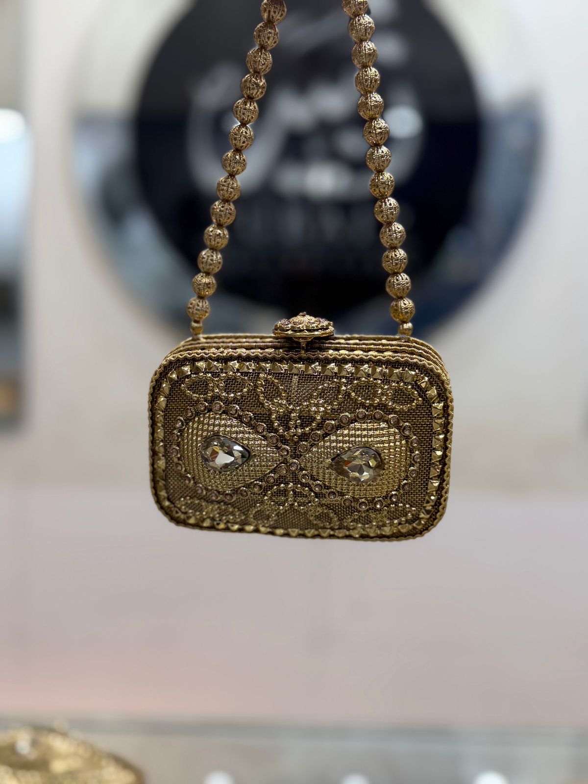 Stylish Heer Collection Golden Clutch_New Design 10