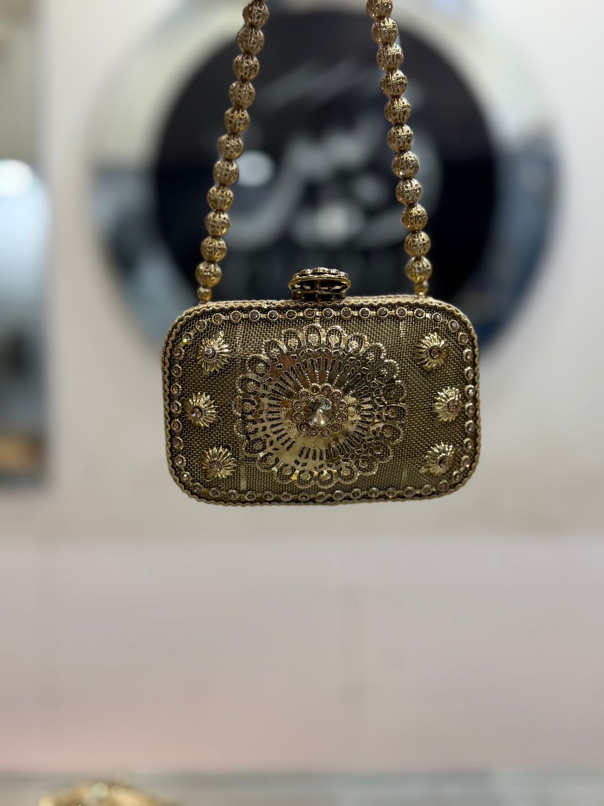 Stylish Heer Collection Golden Clutch_New Design 12
