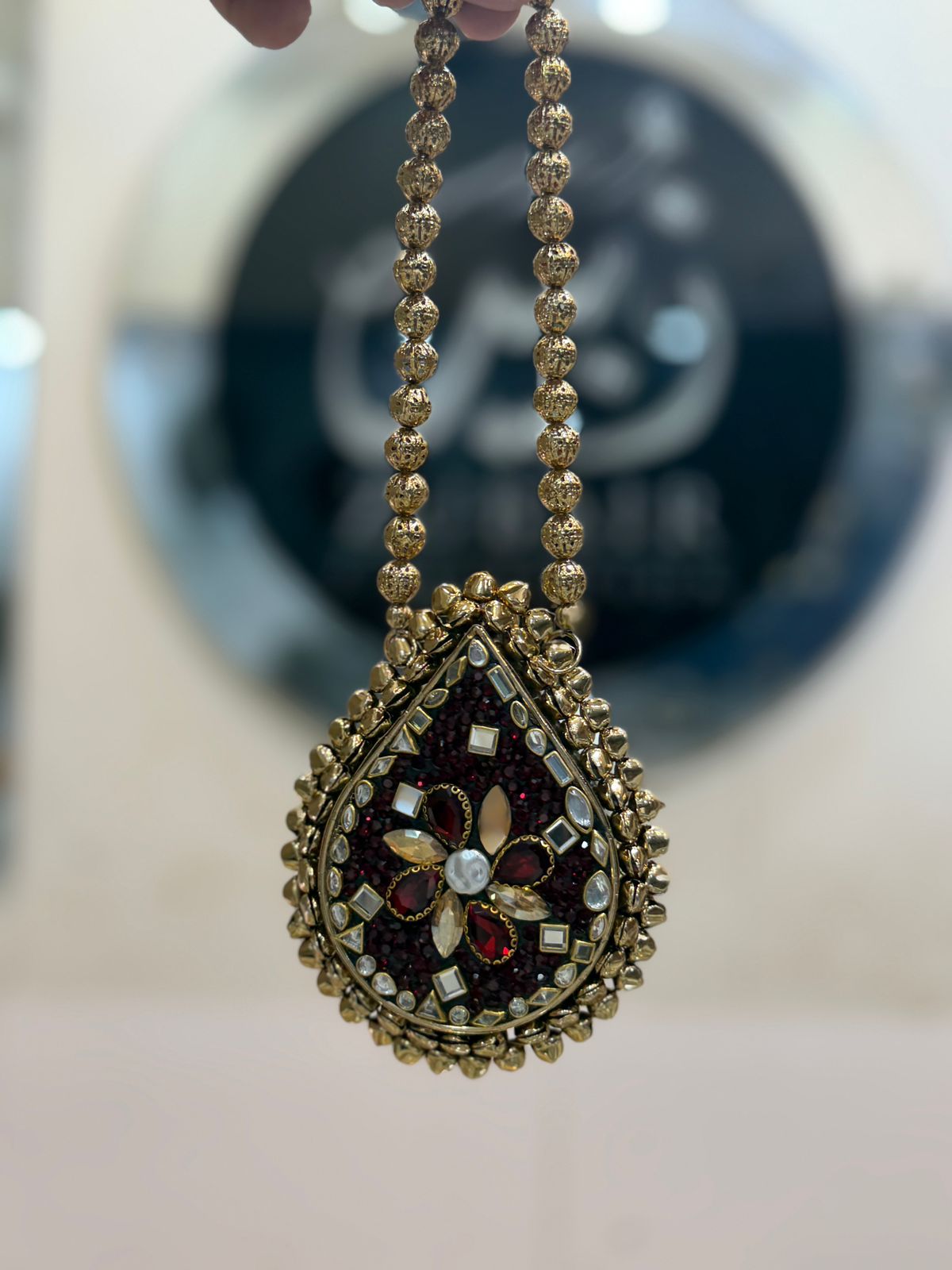 Stylish Turkish Kundan Heer Clutch_New Arrival_Design 8