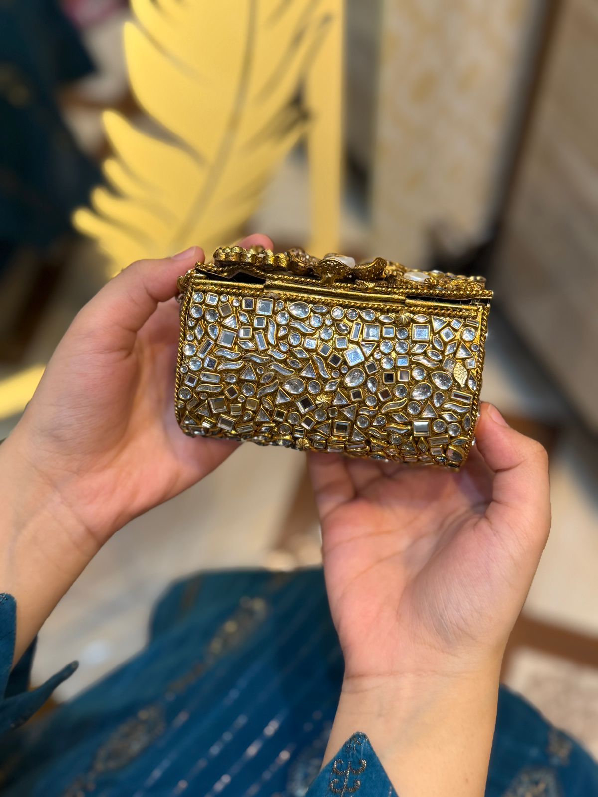 Stylish Turkish Kundan Clutch_New Arrival_Design 2