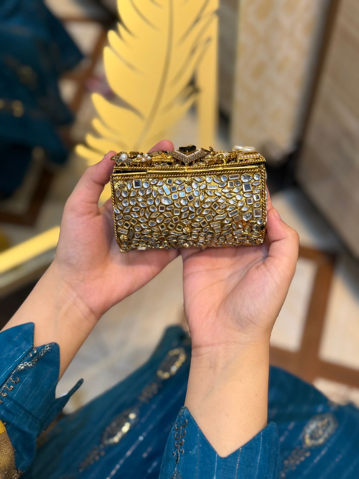 Stylish Turkish Kundan Clutch_New Arrival_Design 3