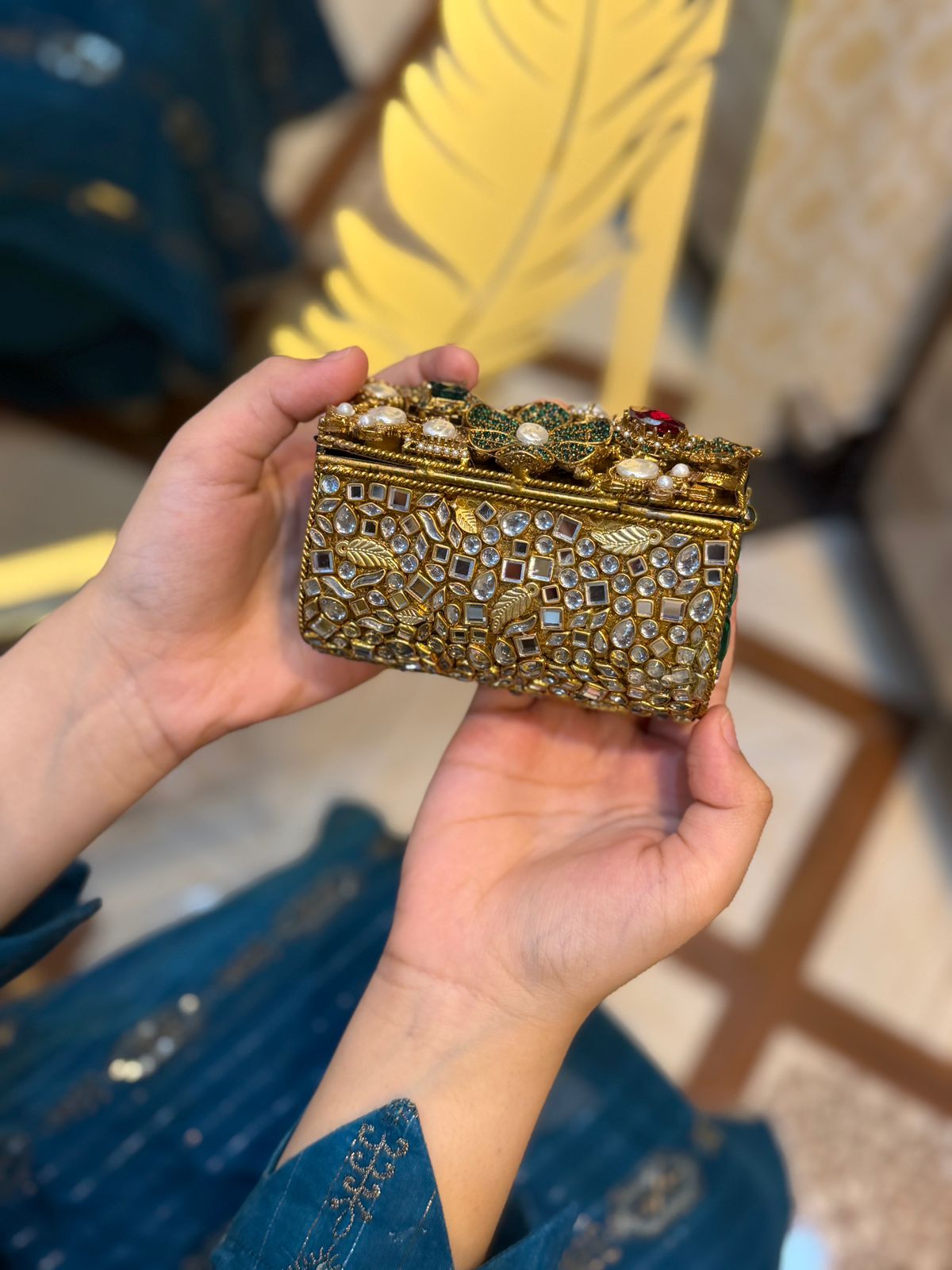 Stylish Turkish Kundan Clutch_New Arrival_Design 6