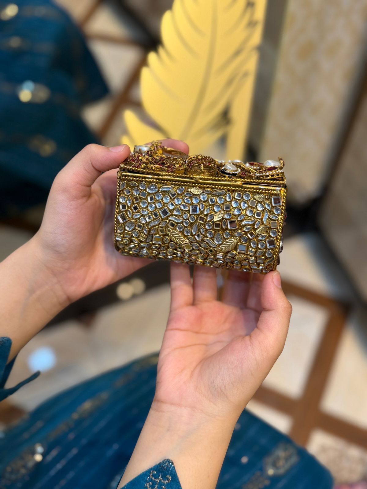 Stylish Turkish Kundan Clutch_New Arrival_Design 11