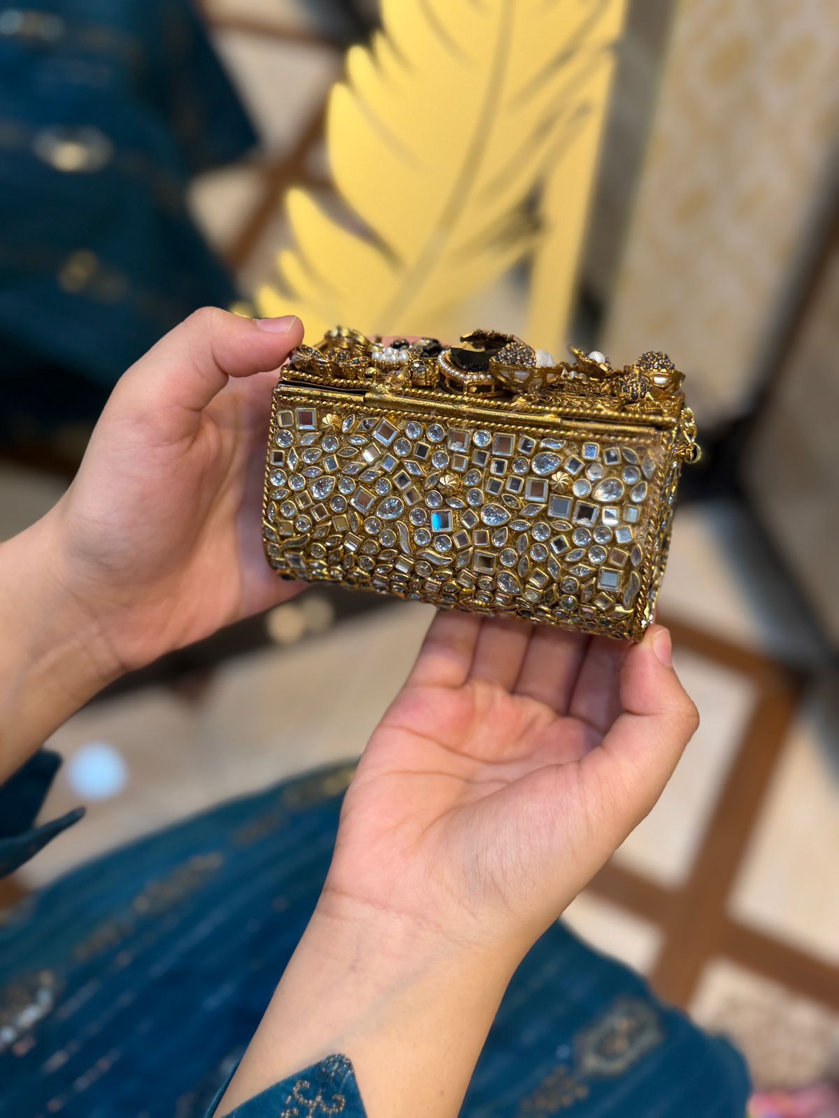 Stylish Turkish Kundan Clutch_New Arrival_Design 12