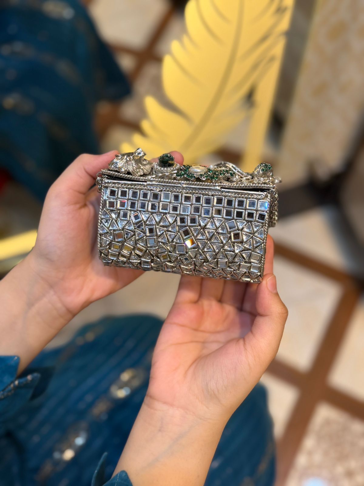 Stylish Turkish Kundan Clutch_New Arrival_Design 17