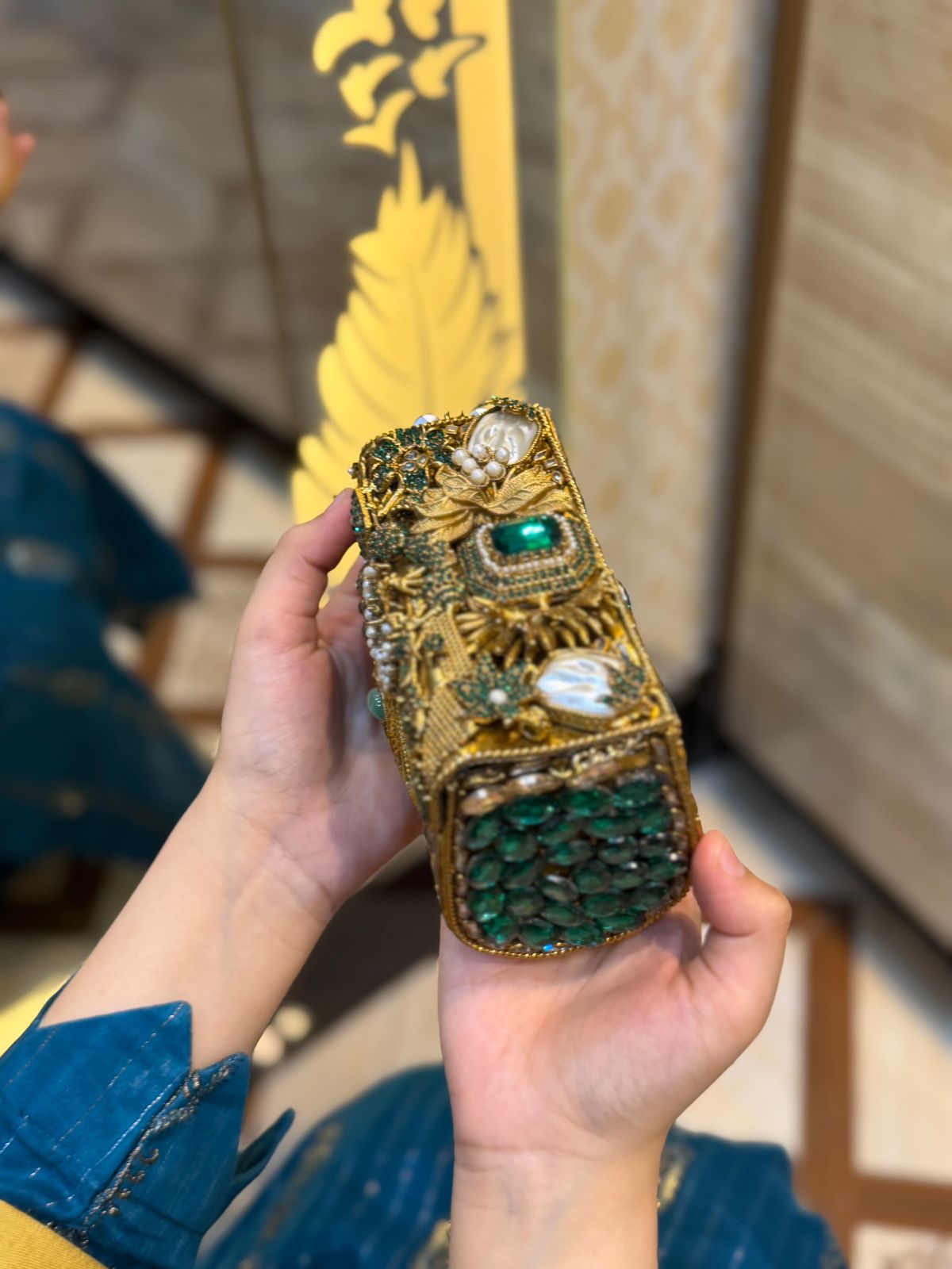 Turkish Kundan Stylish Designer Clutch_New Arrival_ Design 3