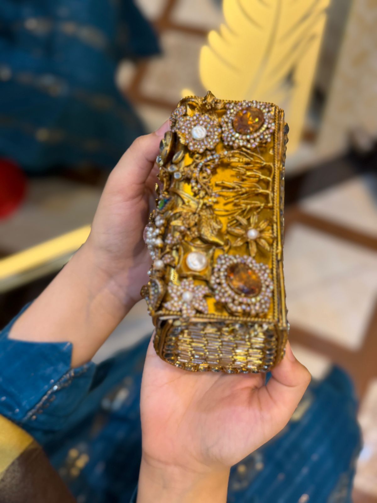 Turkish Kundan Stylish Designer Clutch_New Arrival_ Design 5
