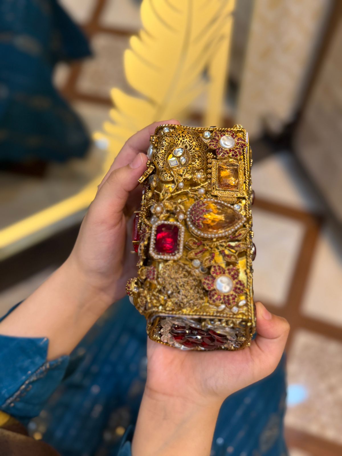 Turkish Kundan Stylish Designer Clutch_New Arrival_ Design 9