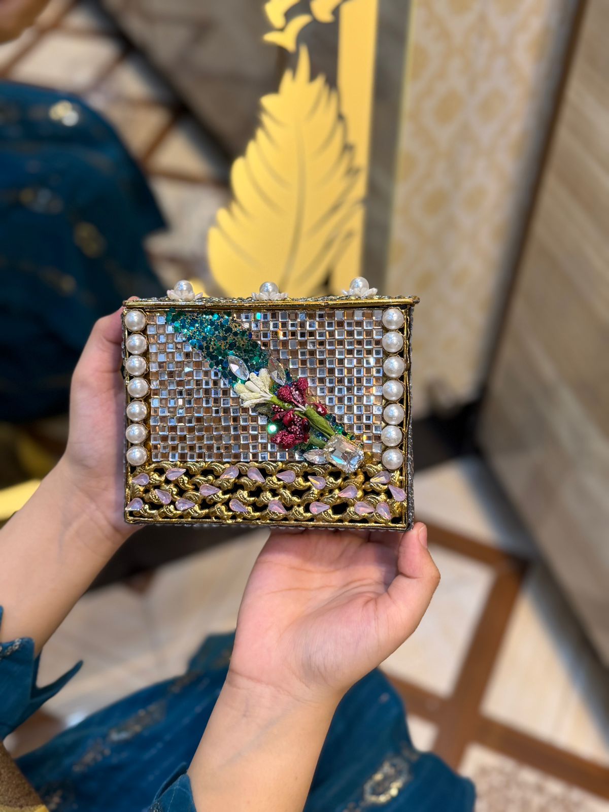 Turkish Kundan Designer Clutch_New Arrival_Design 4
