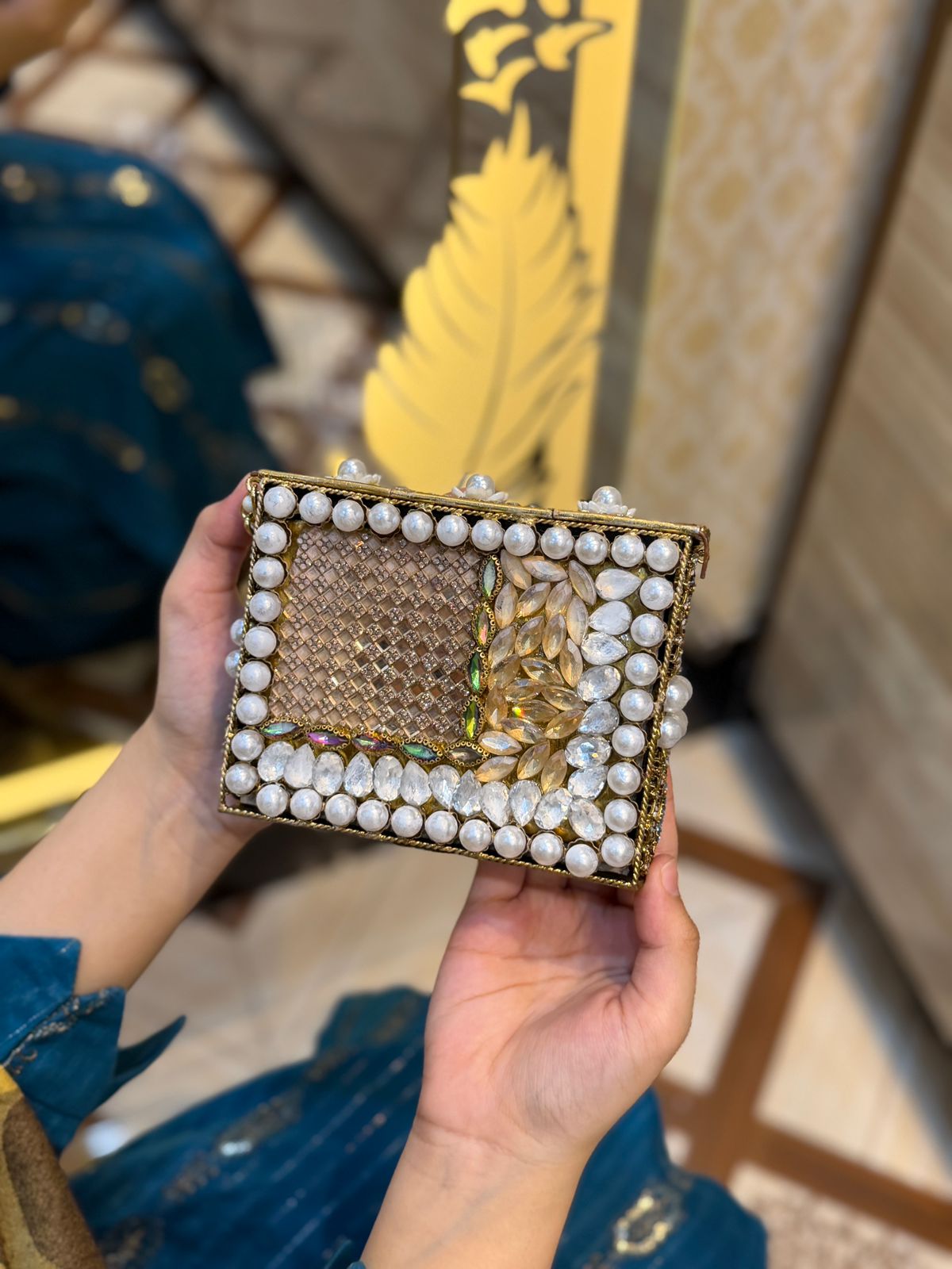 Turkish Kundan Designer Clutch_New Arrival_Design 6