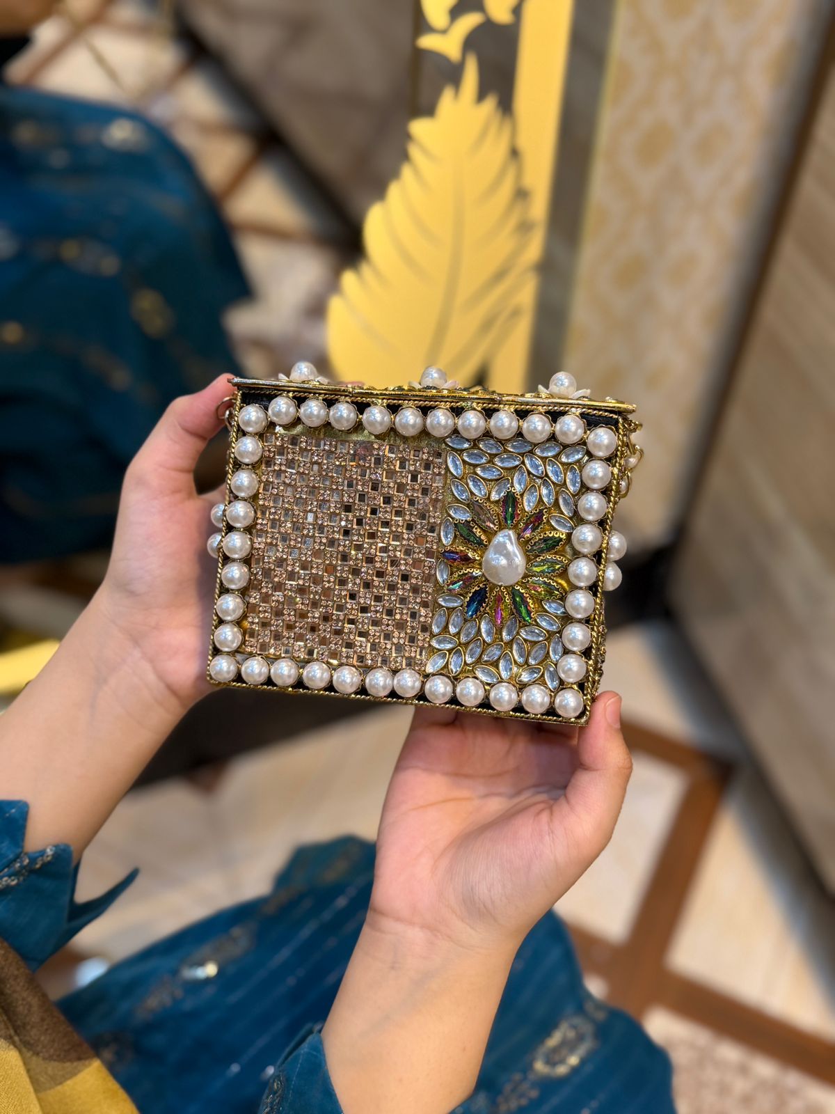 Turkish Kundan Designer Clutch_New Arrival_Design 7