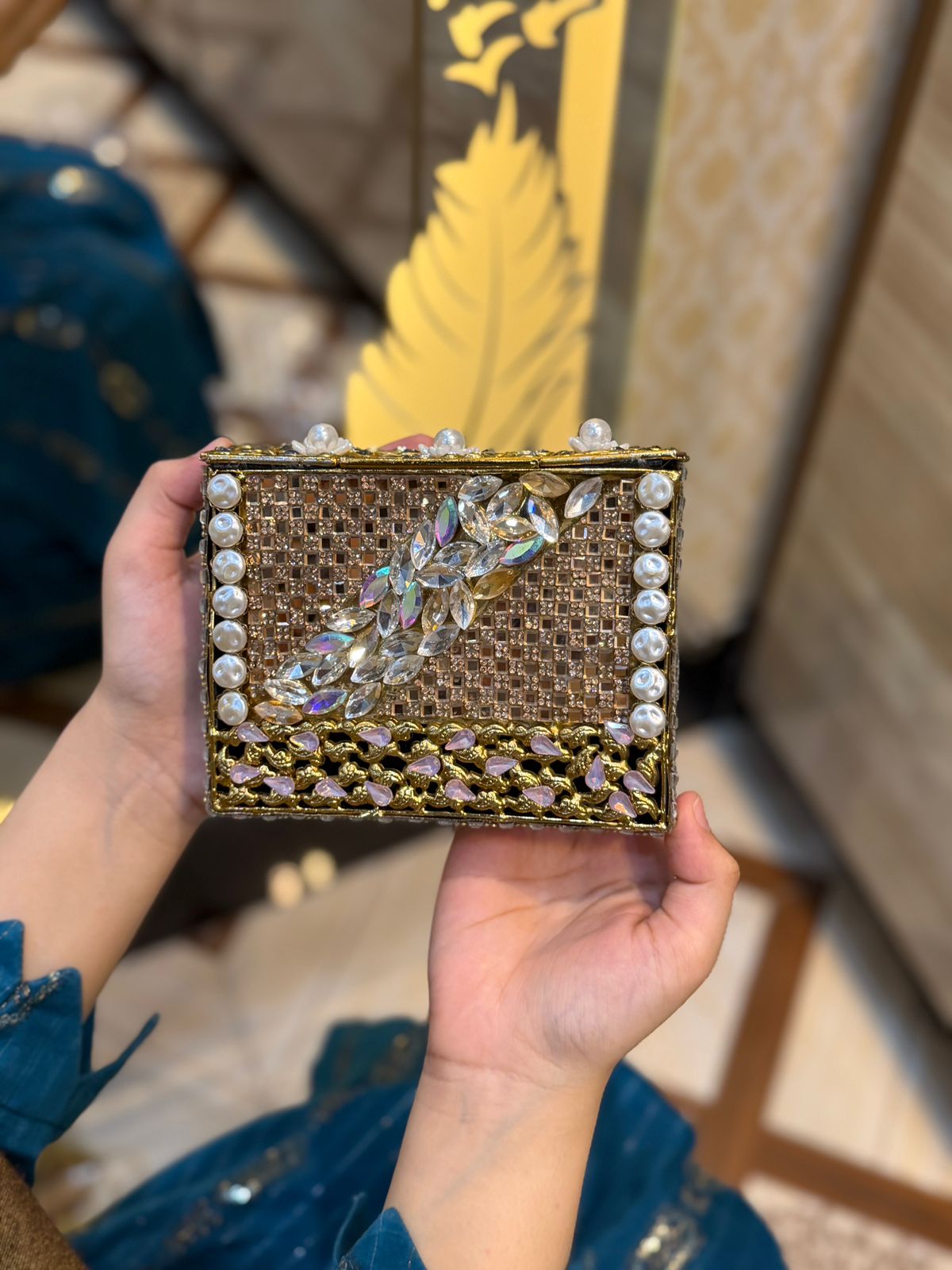 Turkish Kundan Designer Clutch_New Arrival_Design 12