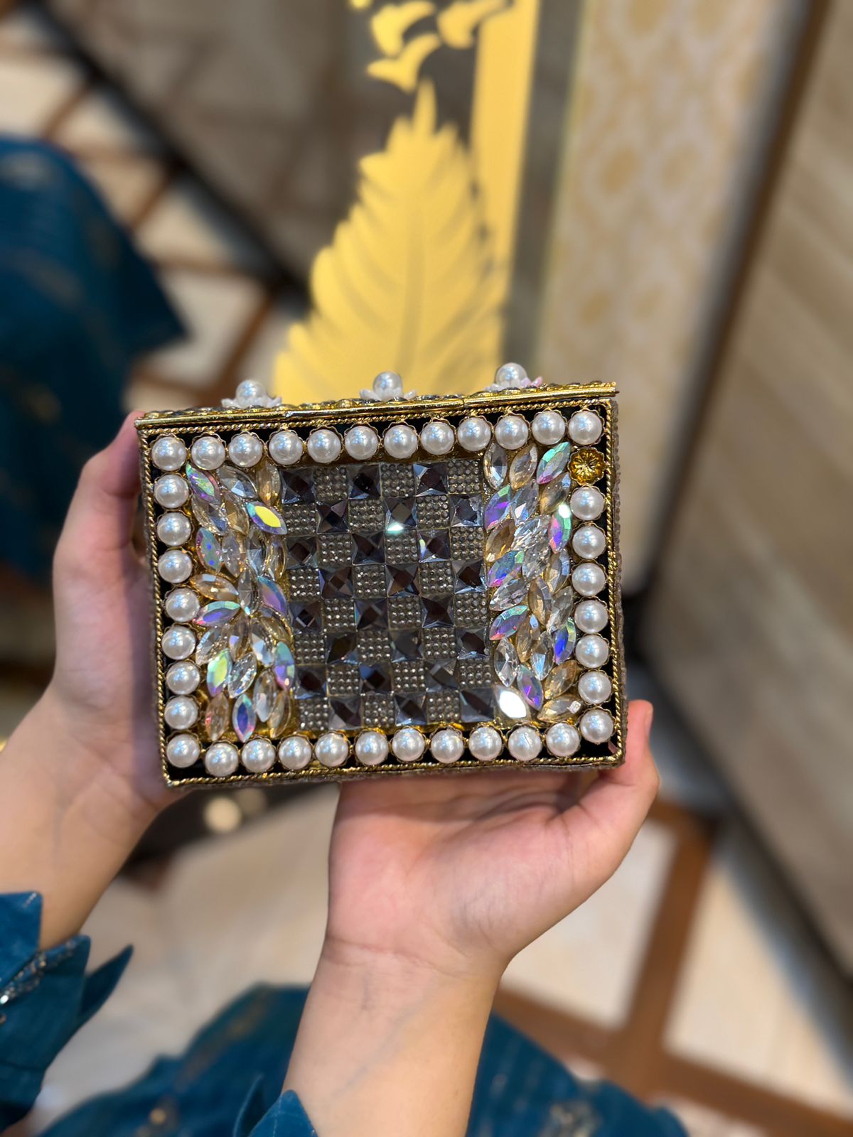 Turkish Kundan Designer Clutch_New Arrival_Design 21