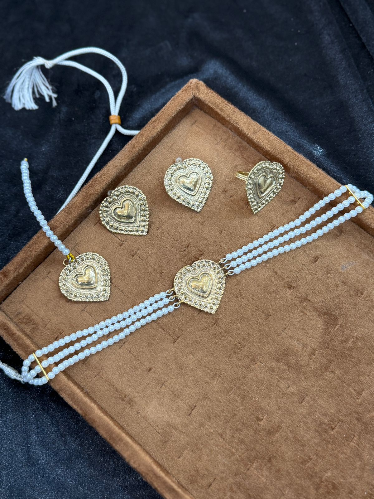 Stylish Heart Choker set 2-New Arrival