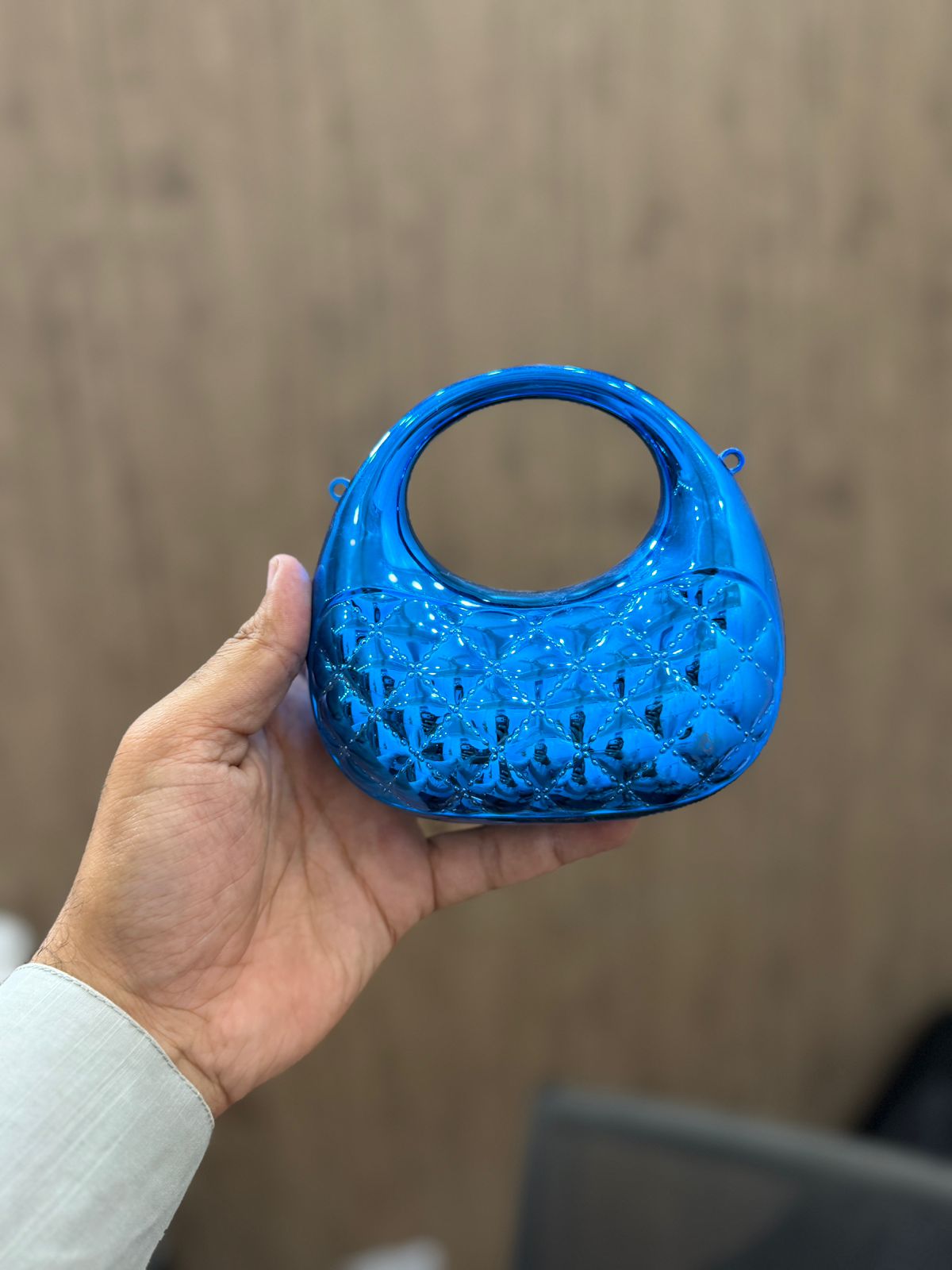 Stylish Blue Acrylic Clutch_New Arrival