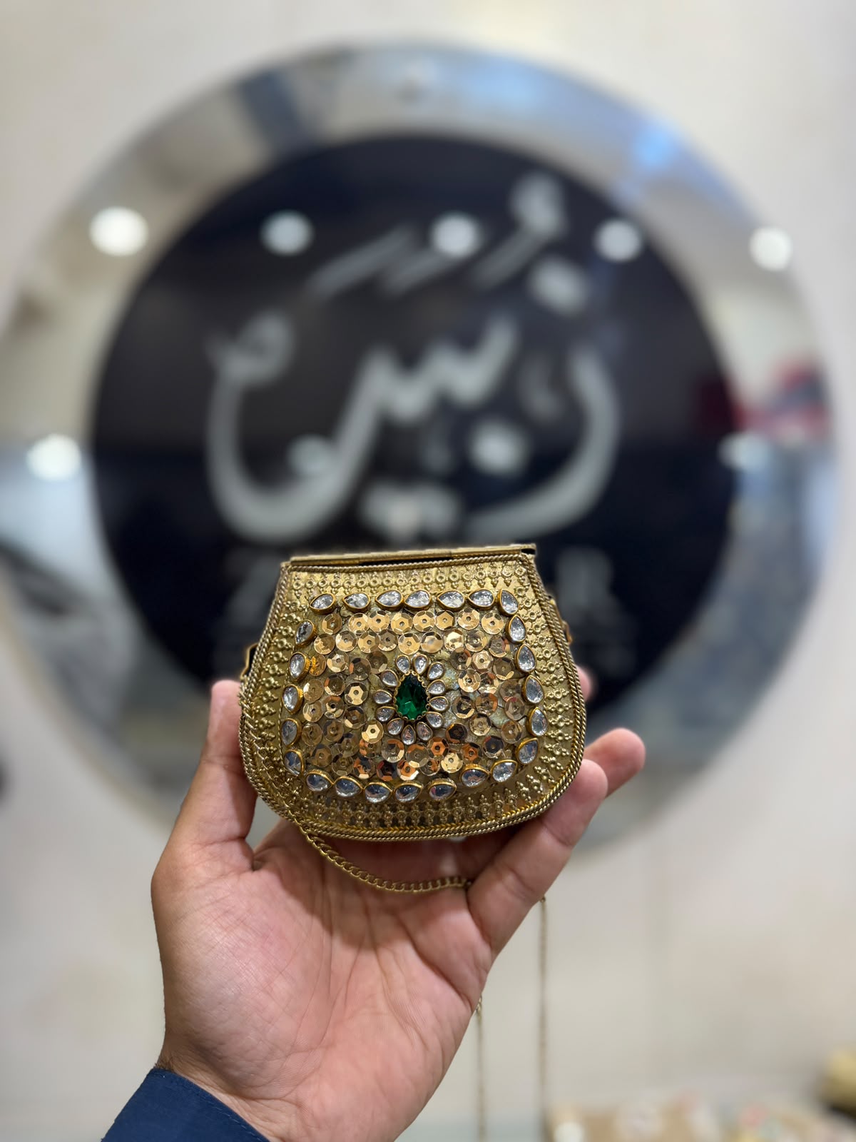 Handmade Kundan Designer Small Clutch_New Arrival_Design 4