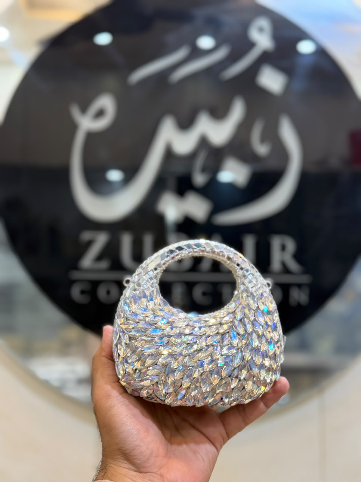 Stylish Kundan Moon Clutch_New Arrivals 1