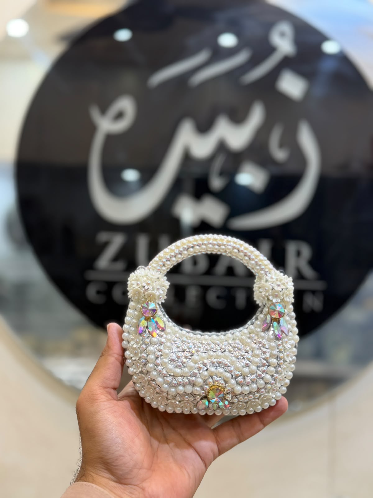 Stylish Kundan Moon Clutch_New Arrivals 3