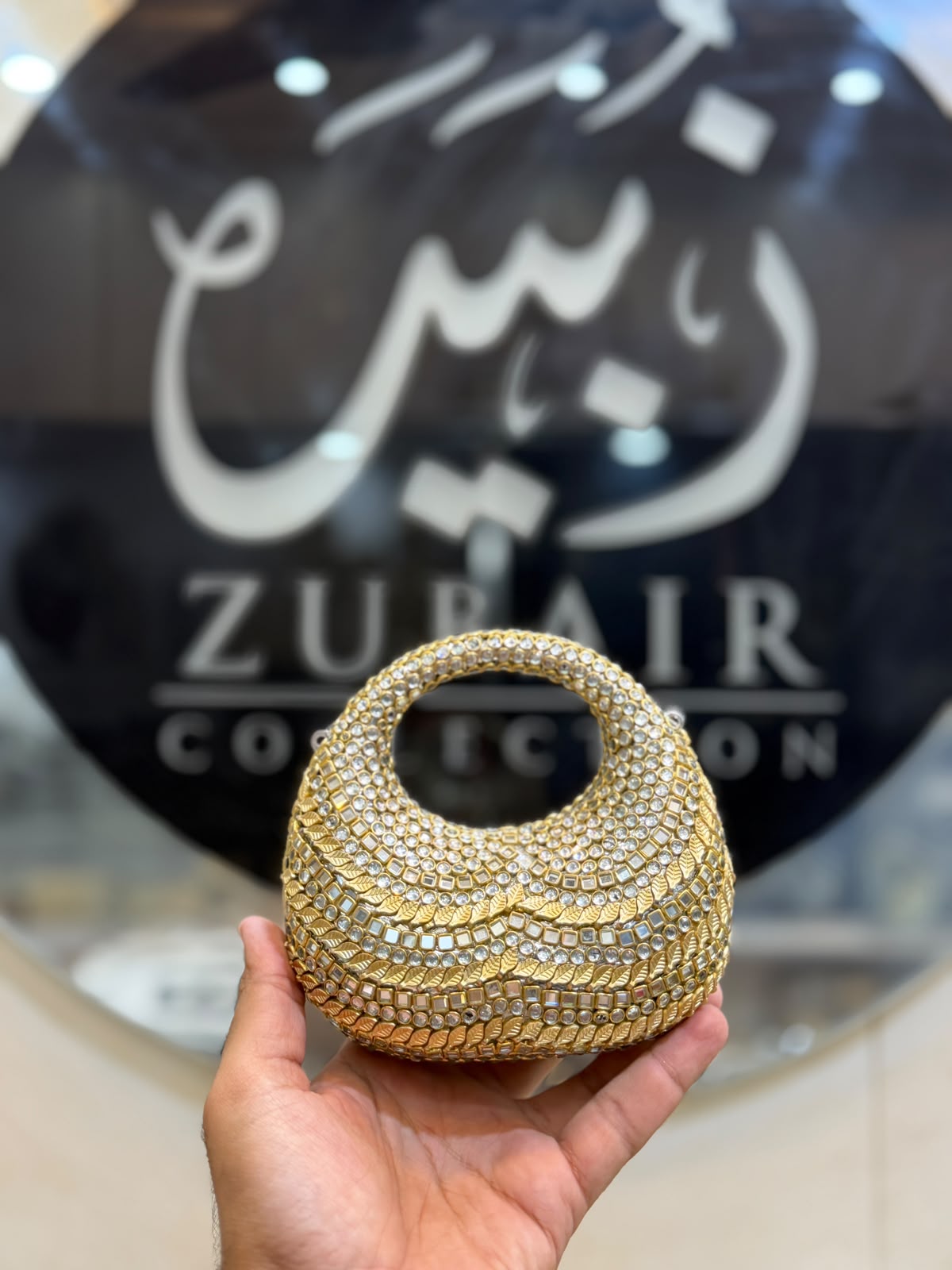 Stylish Kundan Moon Clutch_New Arrivals 26