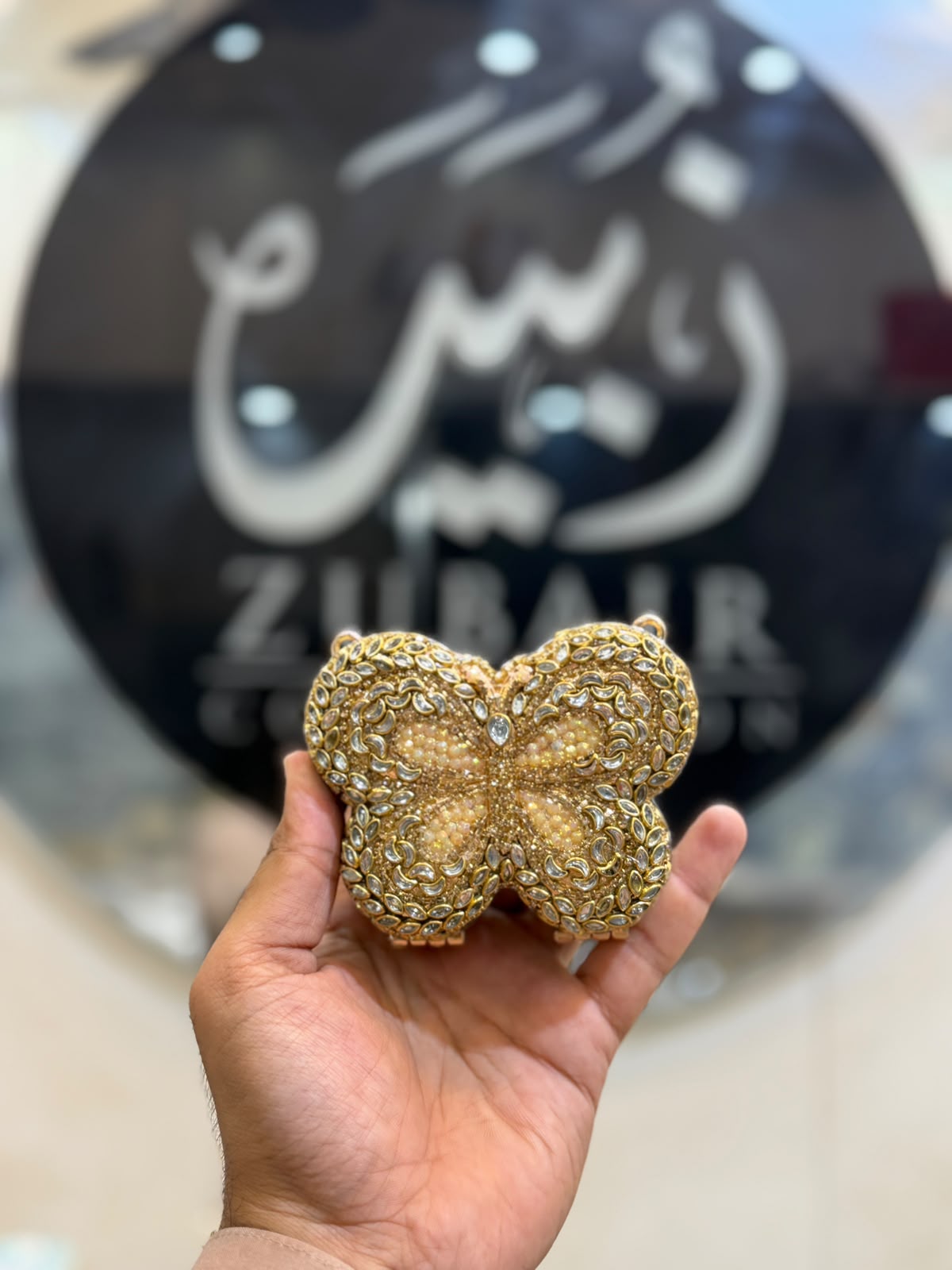 Stylish Kundan Butterfly Clutch_New Arrivals 30
