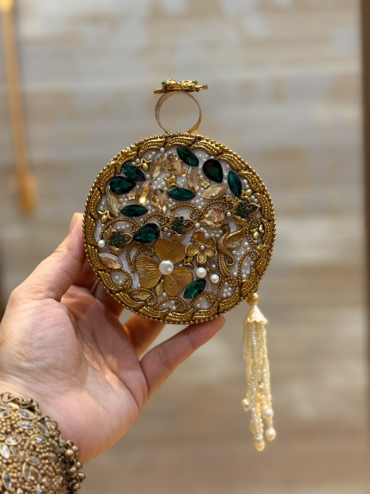 Luxury Kundan Stones Work Clutch_Wedding Collection_New Arrival 6