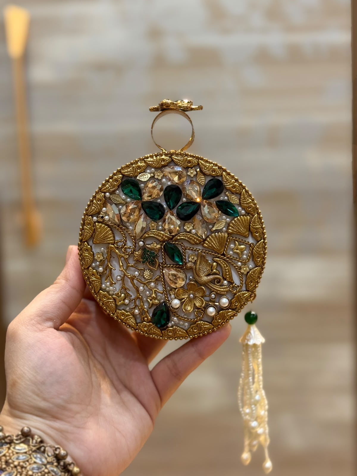 Luxury Kundan Stones Work Clutch_Wedding Collection_New Arrival 8