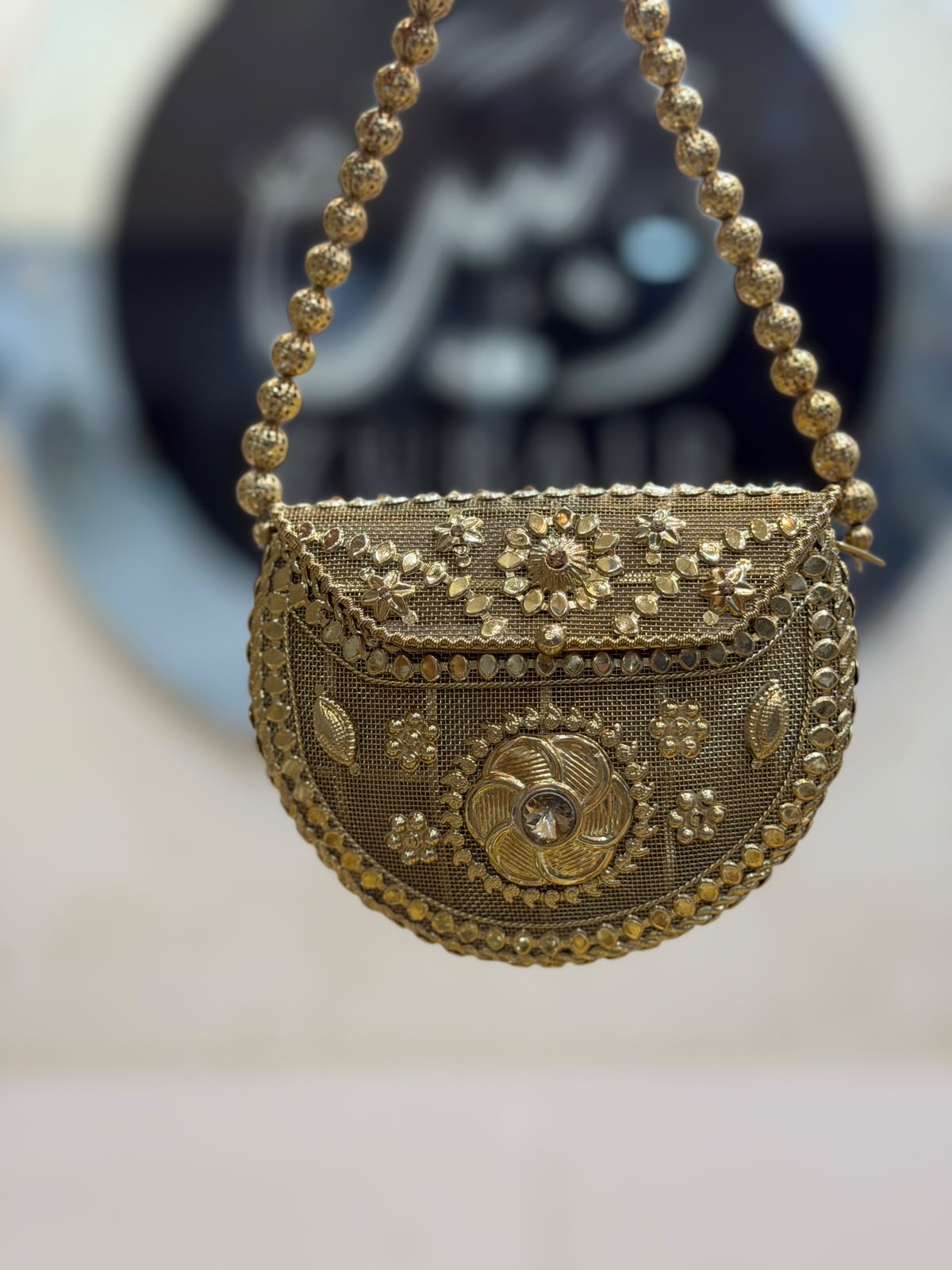 Stylish Heer Collection Golden Clutch_New Design 12