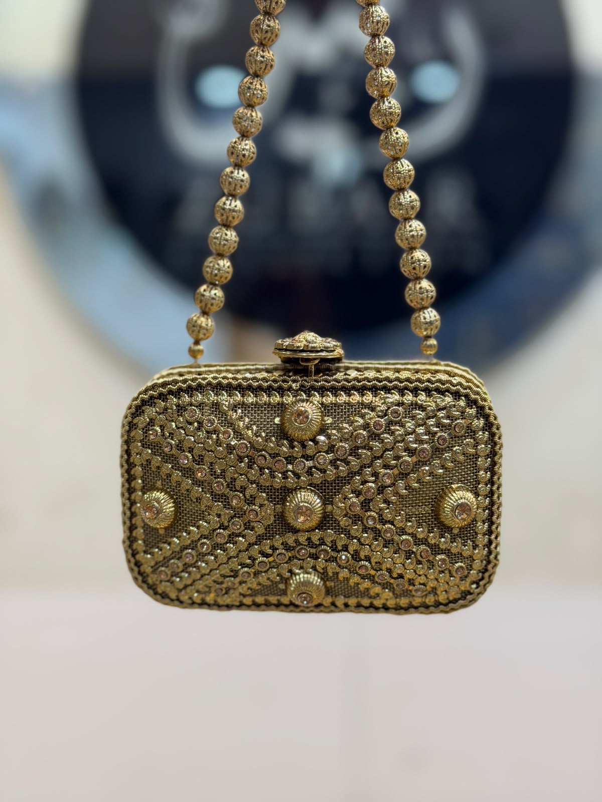 Stylish Heer Collection Golden Clutch_New Design 3
