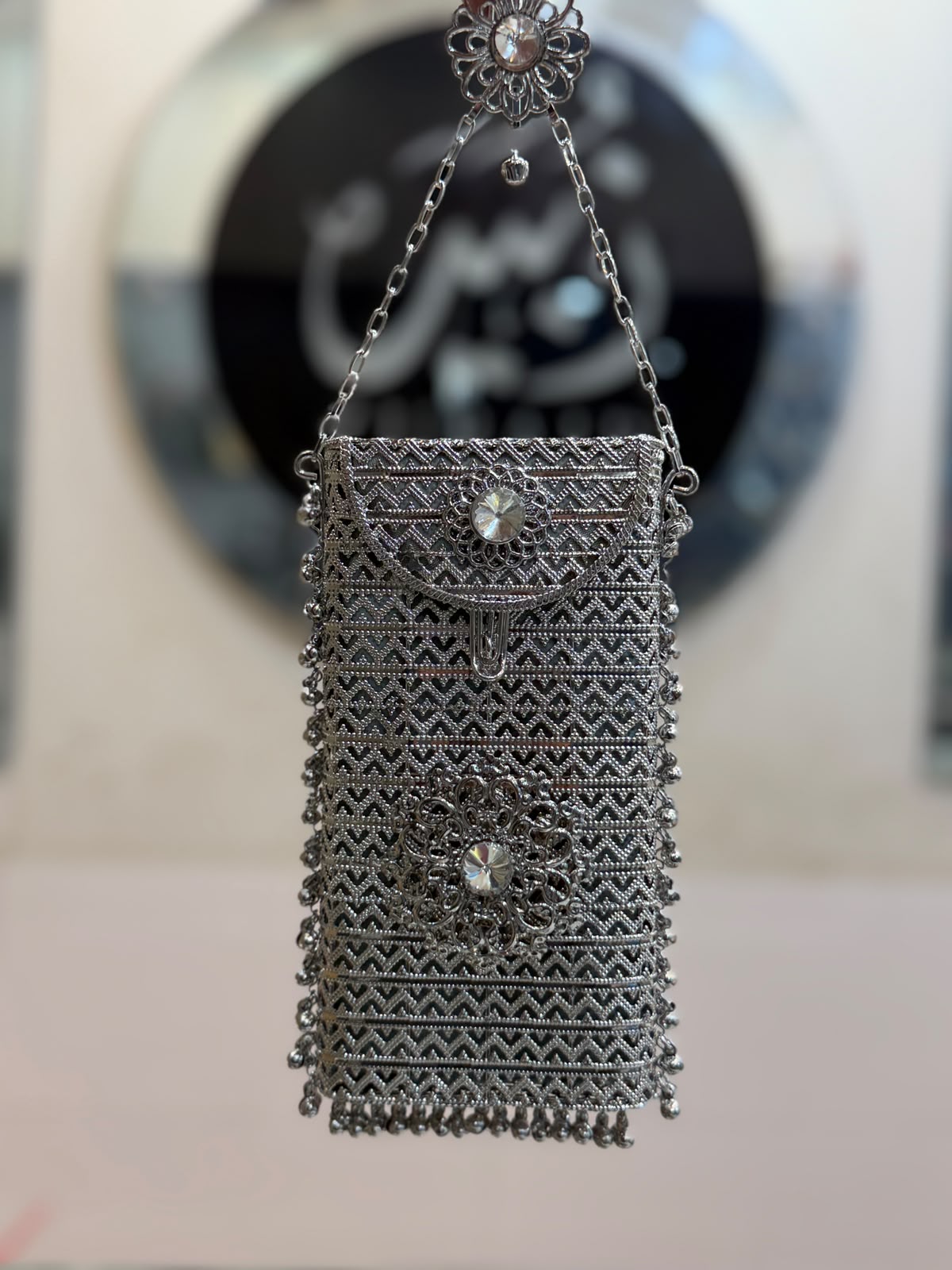 Luxury Golden Heer Collection Clutch_Mobile Shape_Design 1