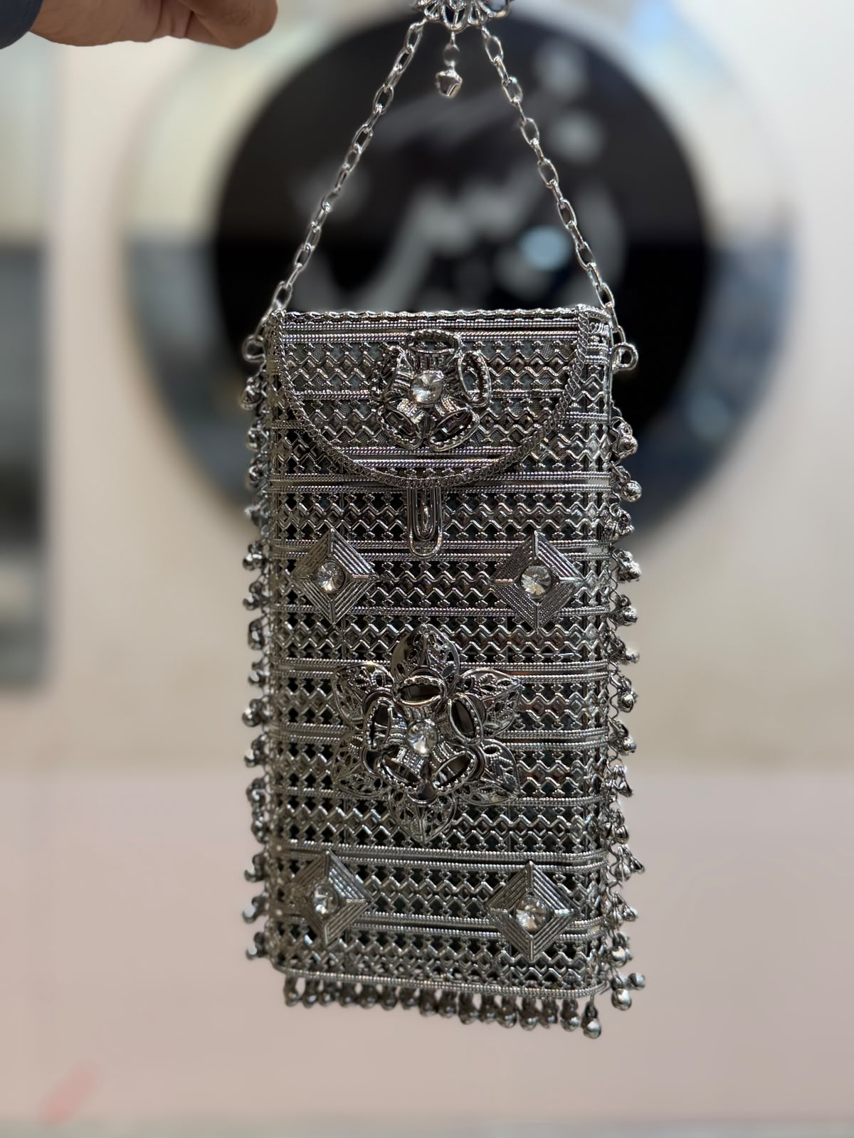 Luxury Golden Heer Collection Clutch_Mobile Shape_Design 3