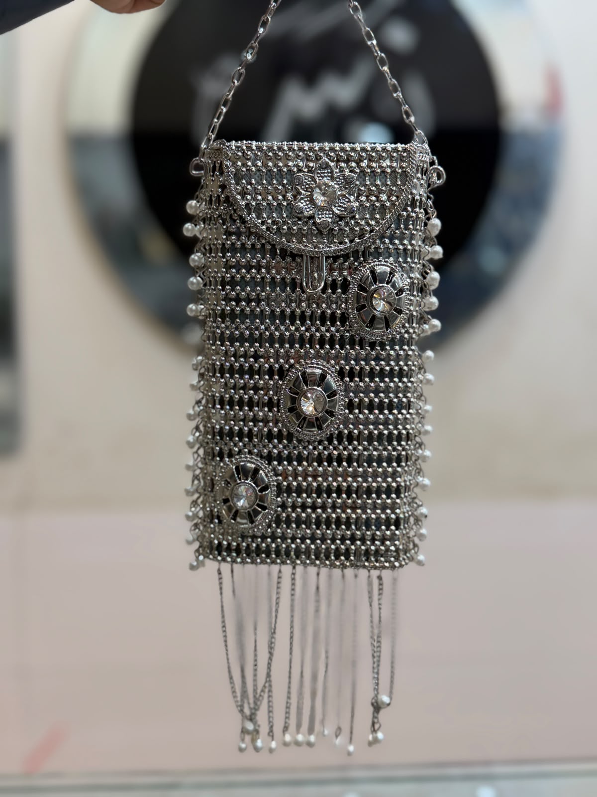 Luxury Golden Heer Collection Clutch_Mobile Shape_Design 4