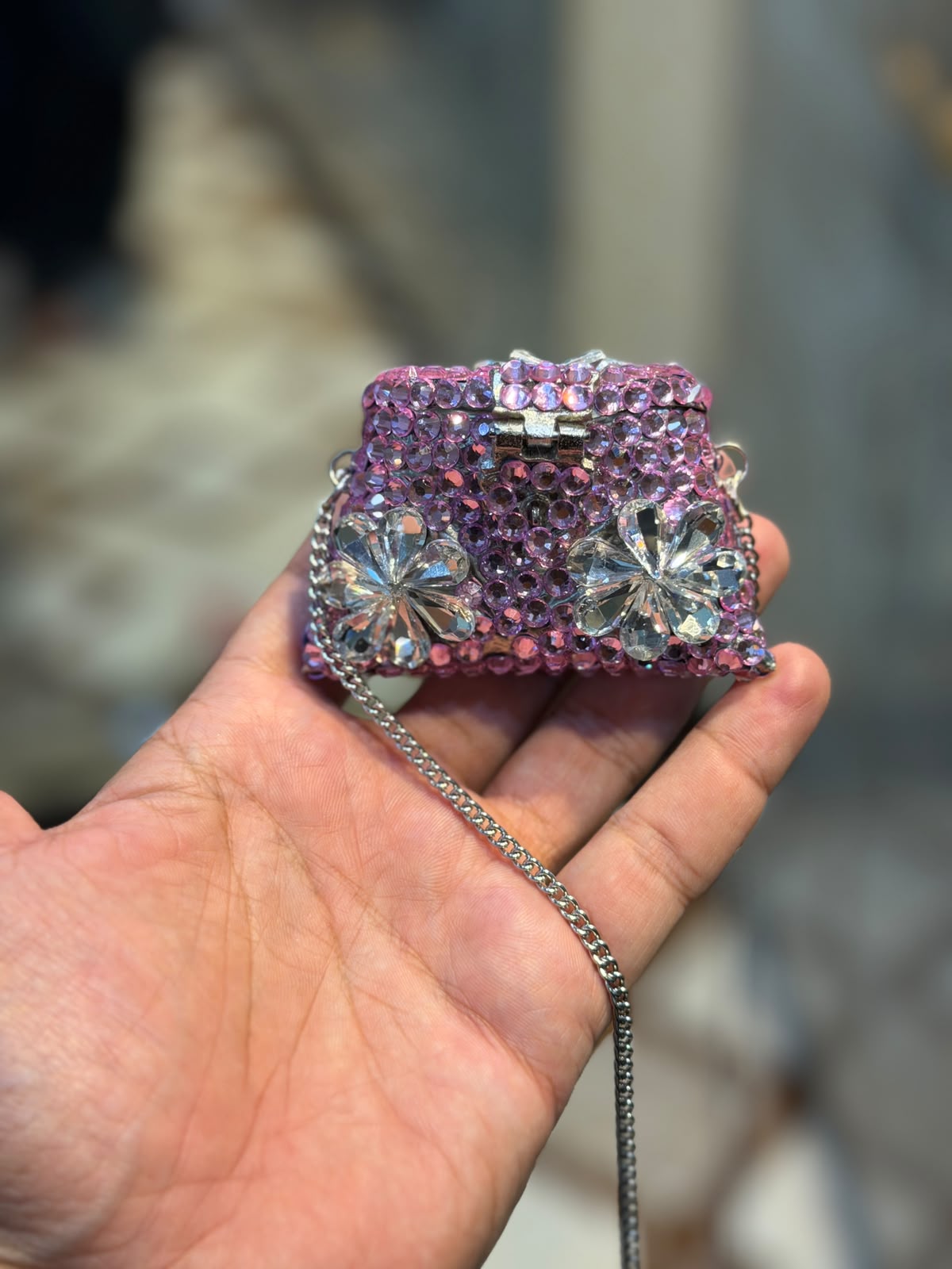 Stylish Indian Kundan Metal Clutch_Small Size_New Arrival