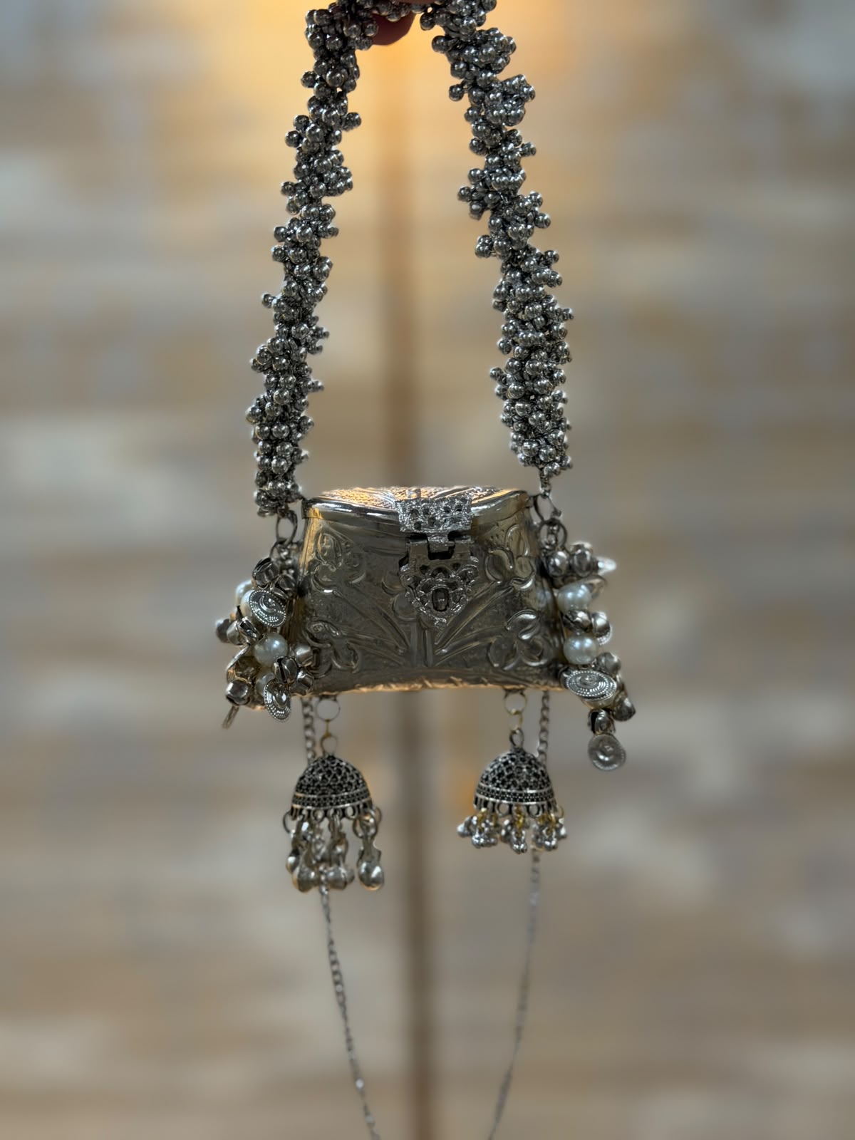 Stylish Indian Kundan Metal Clutch_Small Size_New Arrival