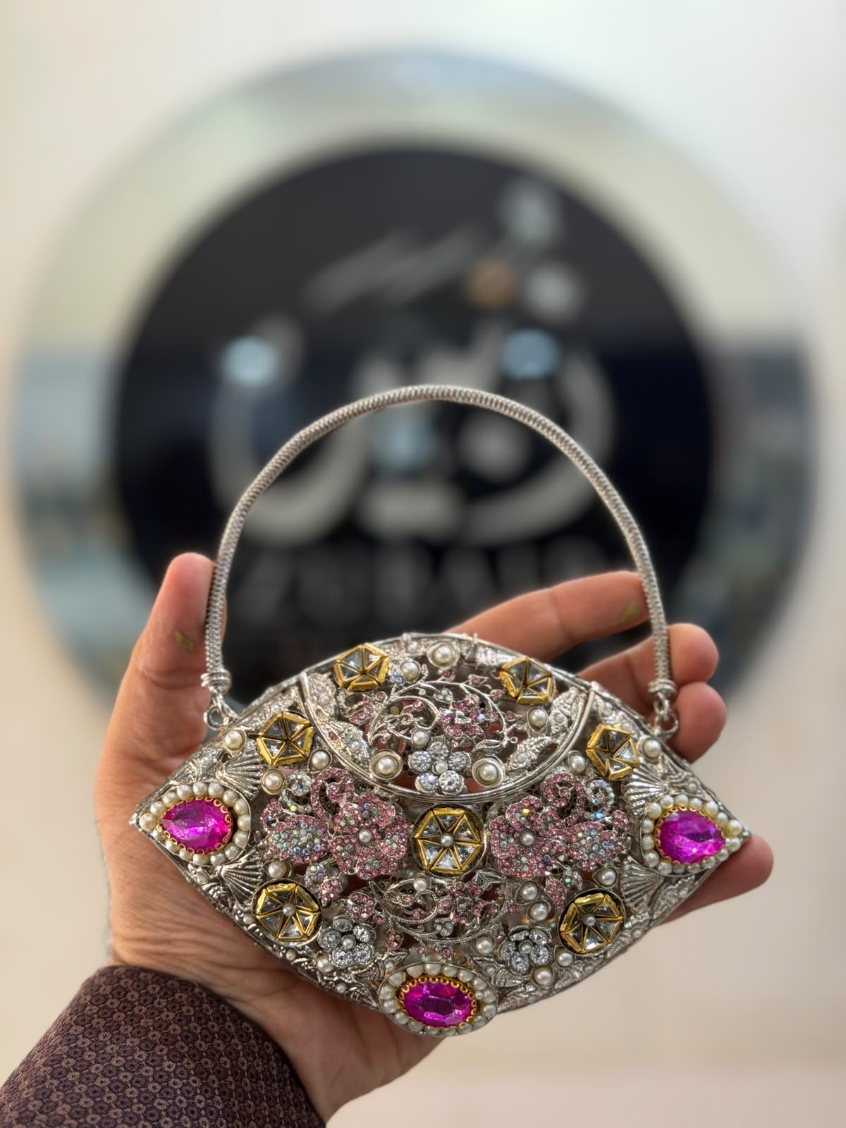 Stylish Kundan Turkish Designer Clutch_New Arrival_ Design 12