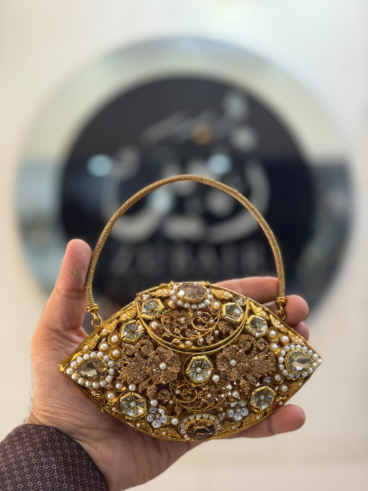 Stylish Kundan Turkish Designer Clutch_New Arrival_ Design 2