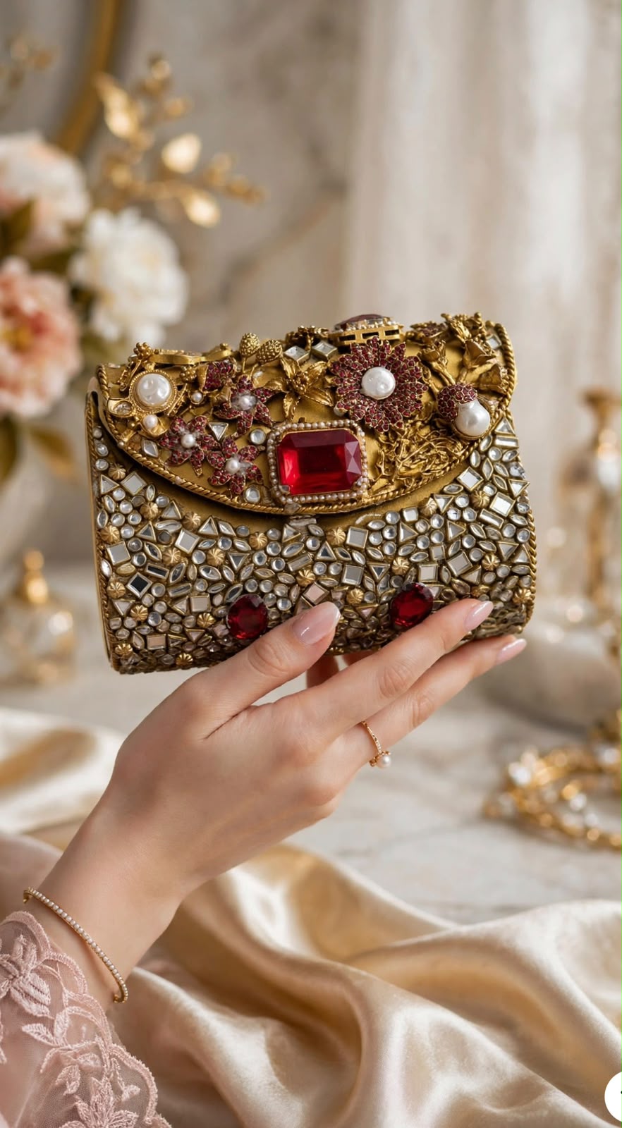 Stylish Kundan Turkish Designer Clutch_New Arrival_ Design 7
