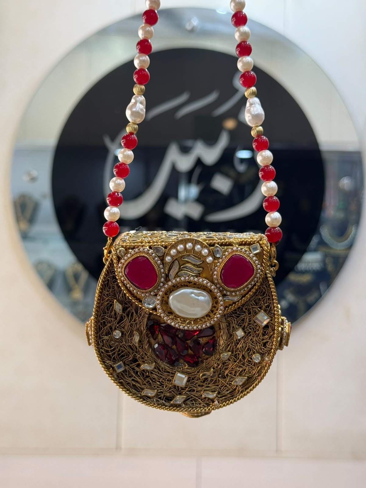 Stylish Kundan Turkish Designer Clutch_Small Size_New Arrival_ Design 6