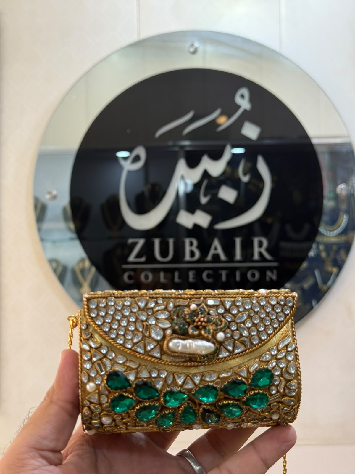 Stylish Kundan Turkish Designer Clutch_Medium Size_New Arrival_ Design 5